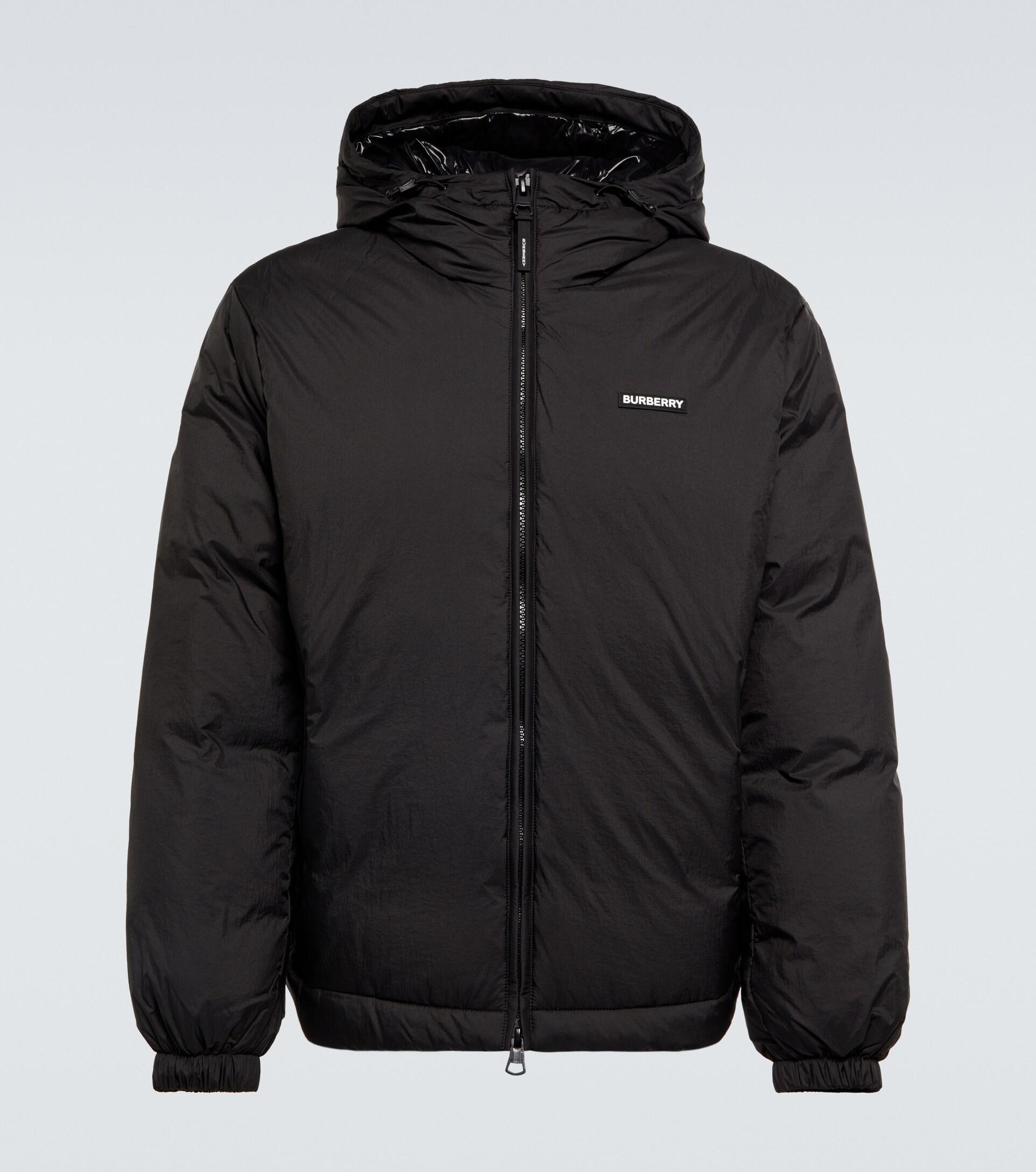 Burberry Down Jacket in Black for Men | Lyst