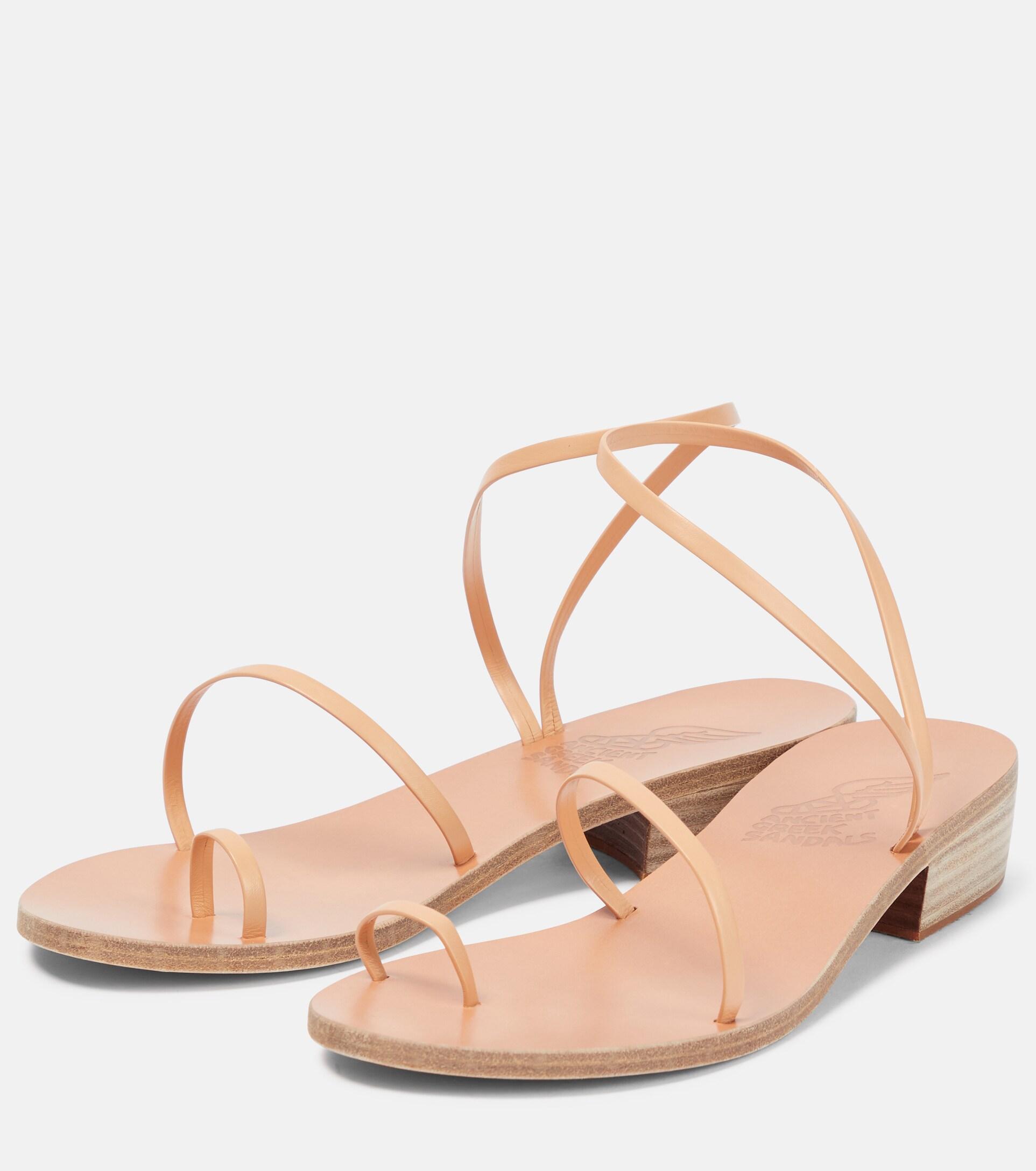 Ancient Greek Sandals Apli Eleftheria Leather Sandals in Pink | Lyst
