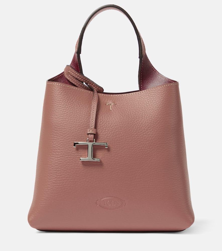 Tod's Apa Mini Leather Tote Bag in Pink | Lyst
