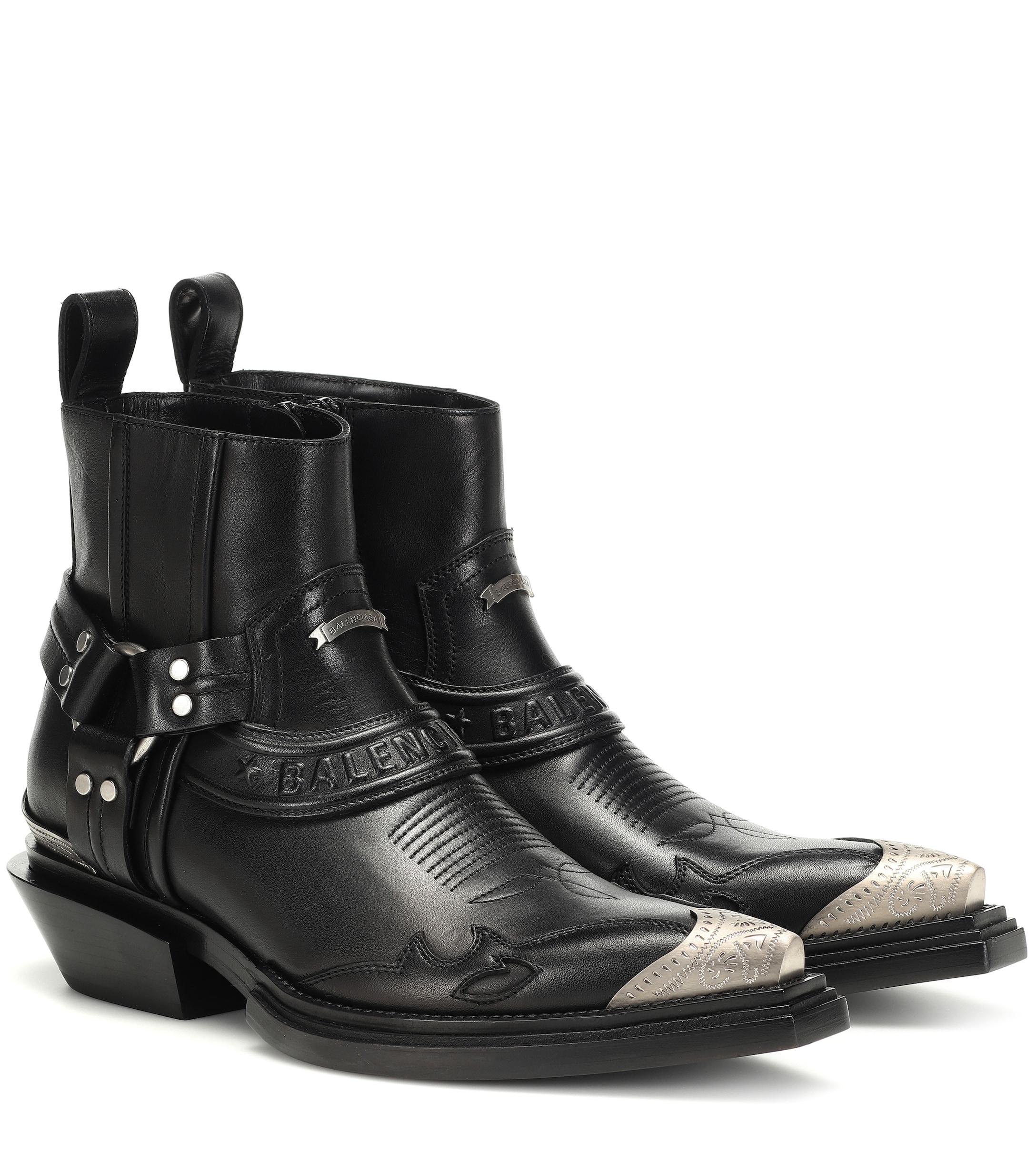 balenciaga boots black