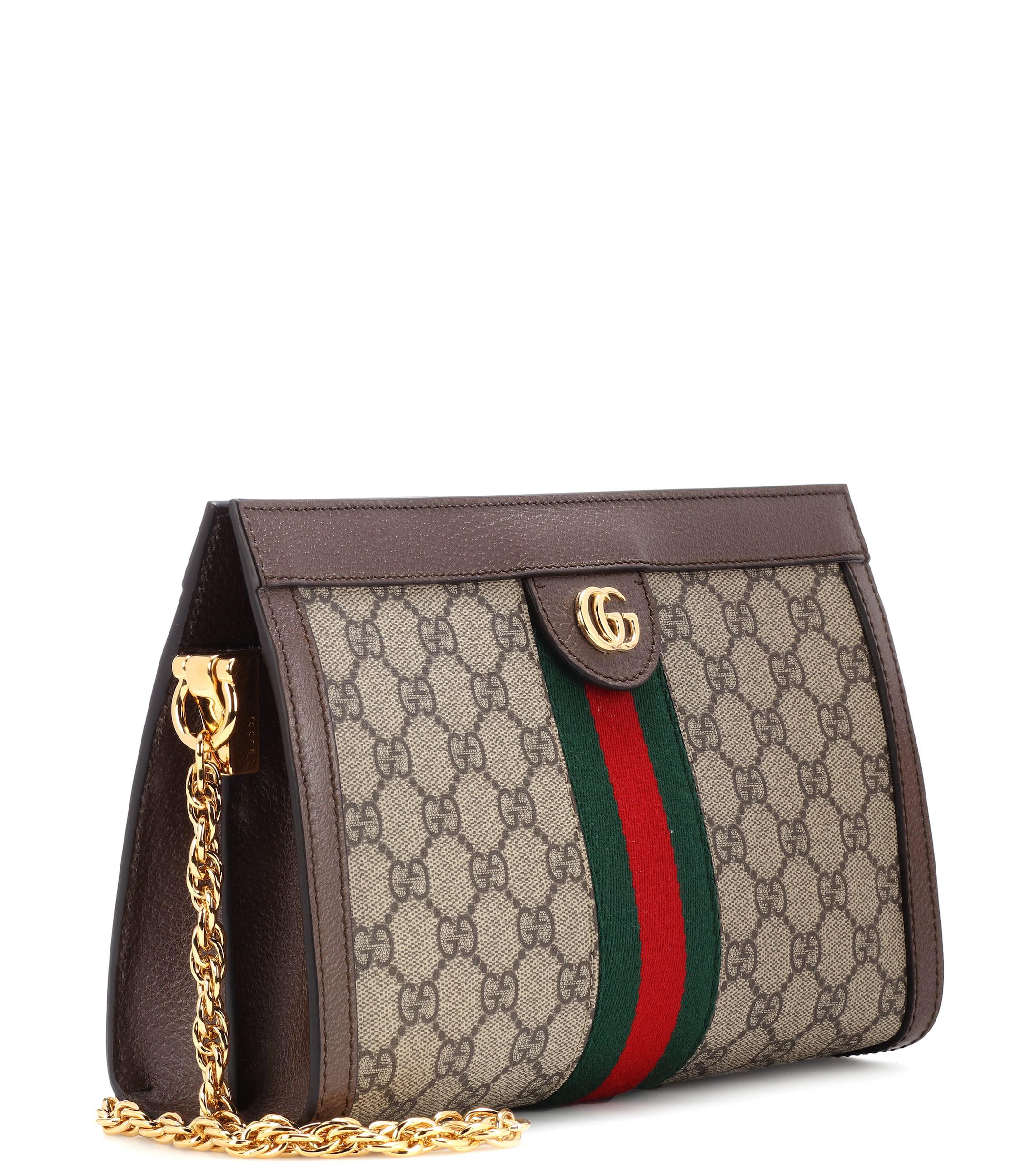 gucci linea dragoni gg supreme canvas small shoulder bag
