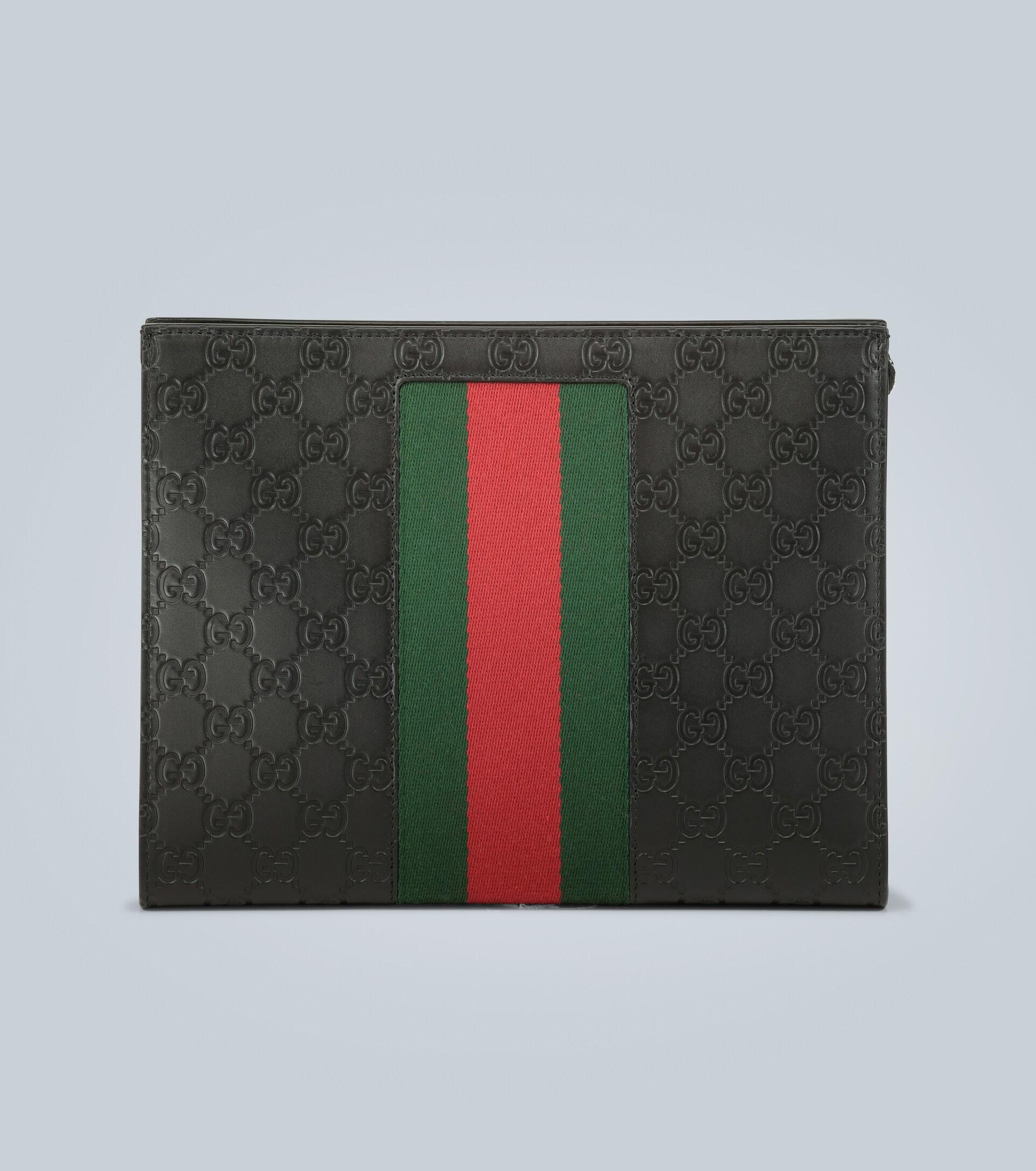 Gucci signature web pouch best sale