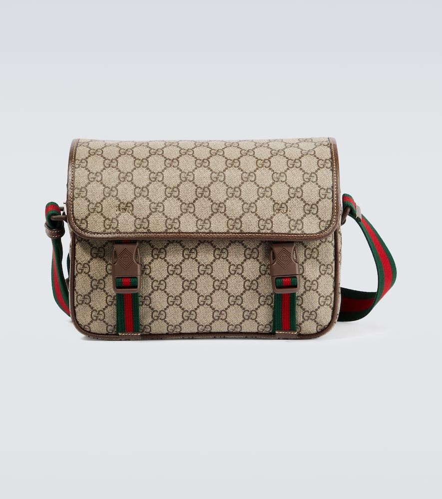 Gucci GG Supreme Canvas Messenger Bag in Natural for Men | Lyst