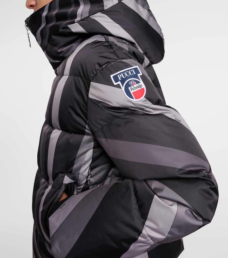Emilio Pucci X Fusalp Printed Ski Down Jacket in Black Lyst