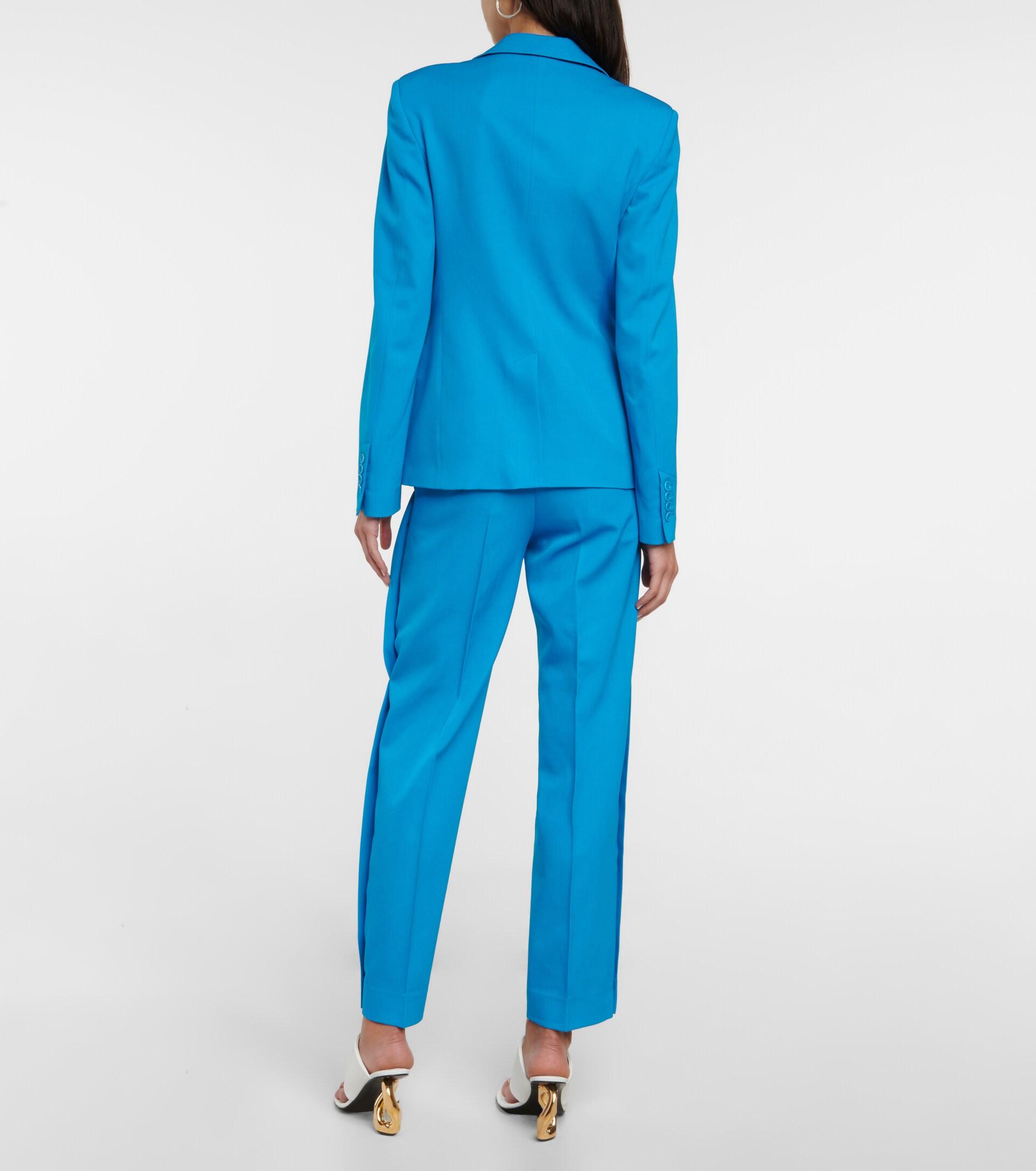 JW Anderson Wool Chain-embellished Blazer in Blue Womens Jackets JW Anderson Jackets 