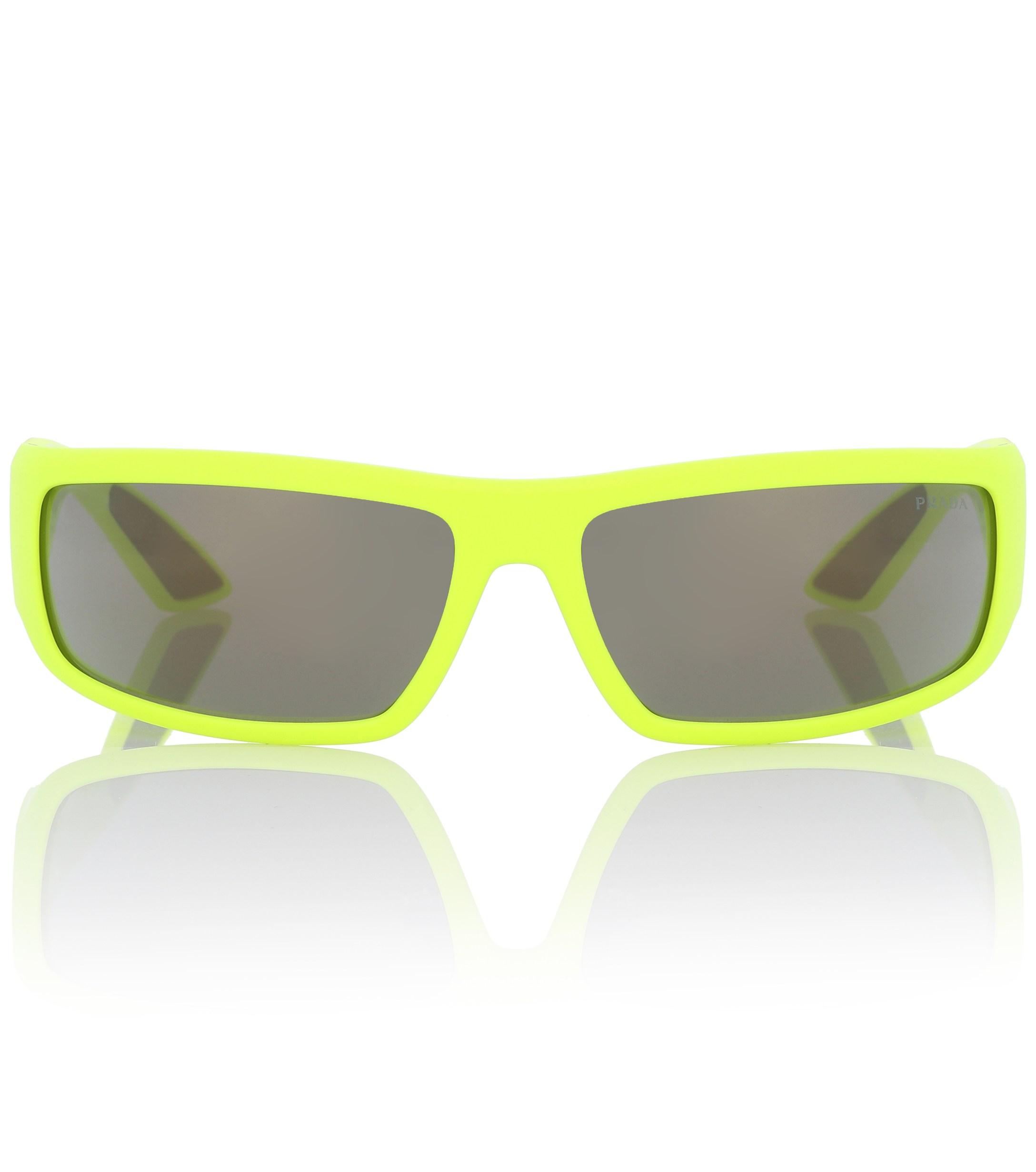 Prada Runway Sunglasses in Yellow - Lyst