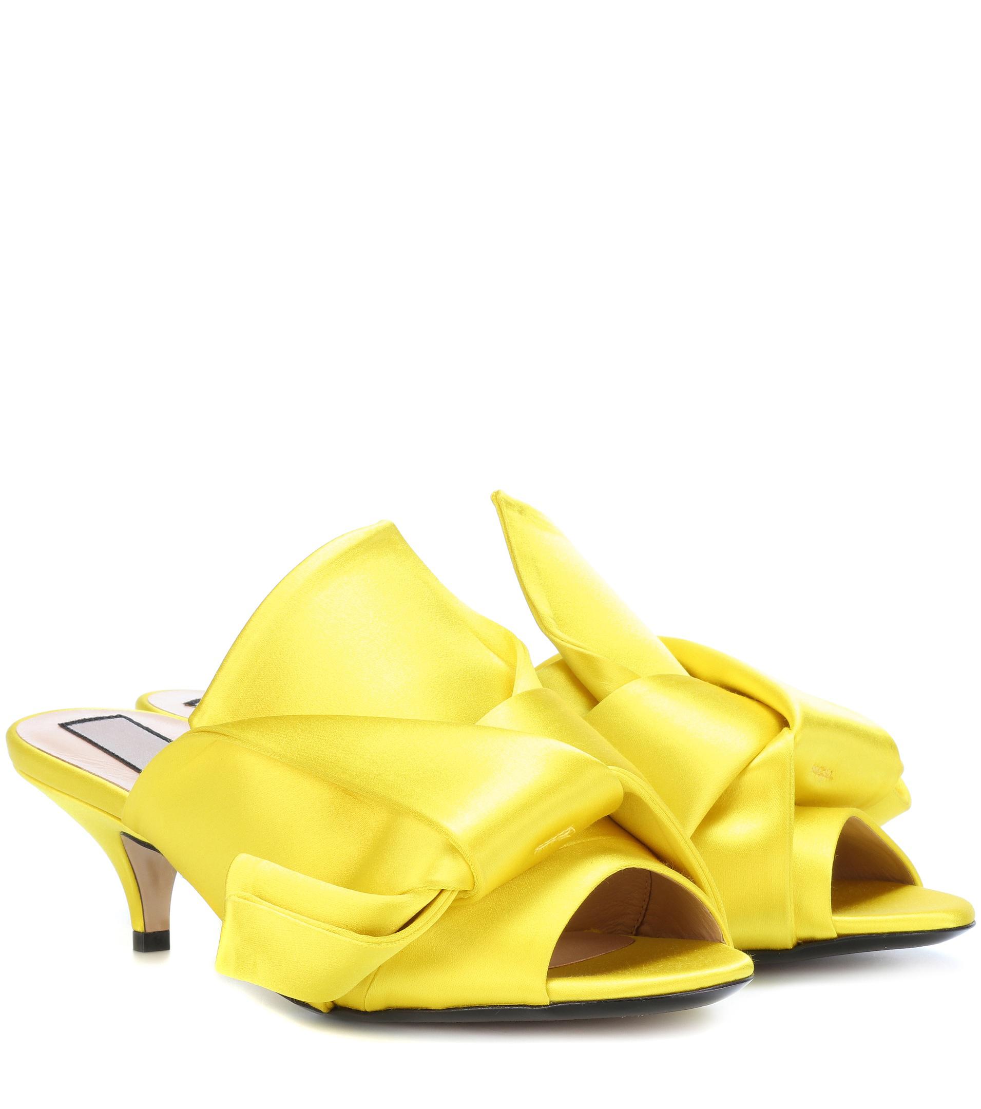 satin sandals flat