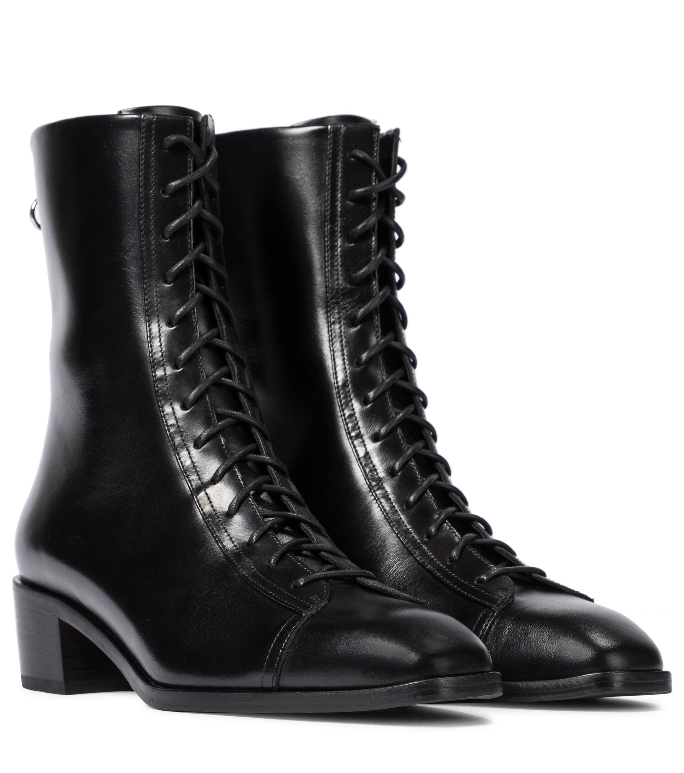 Aeyde Noel Leather Ankle Boots in Black | Lyst