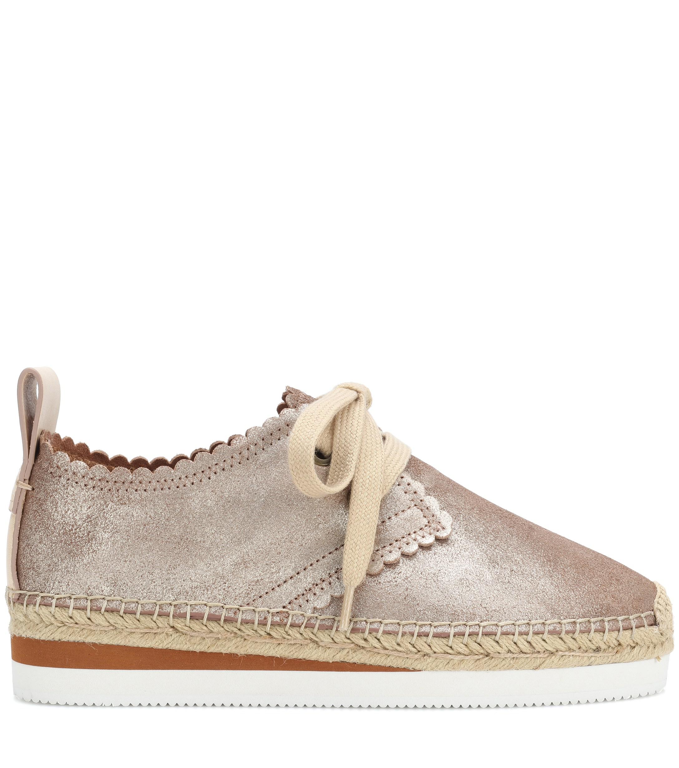 chloe leather espadrilles