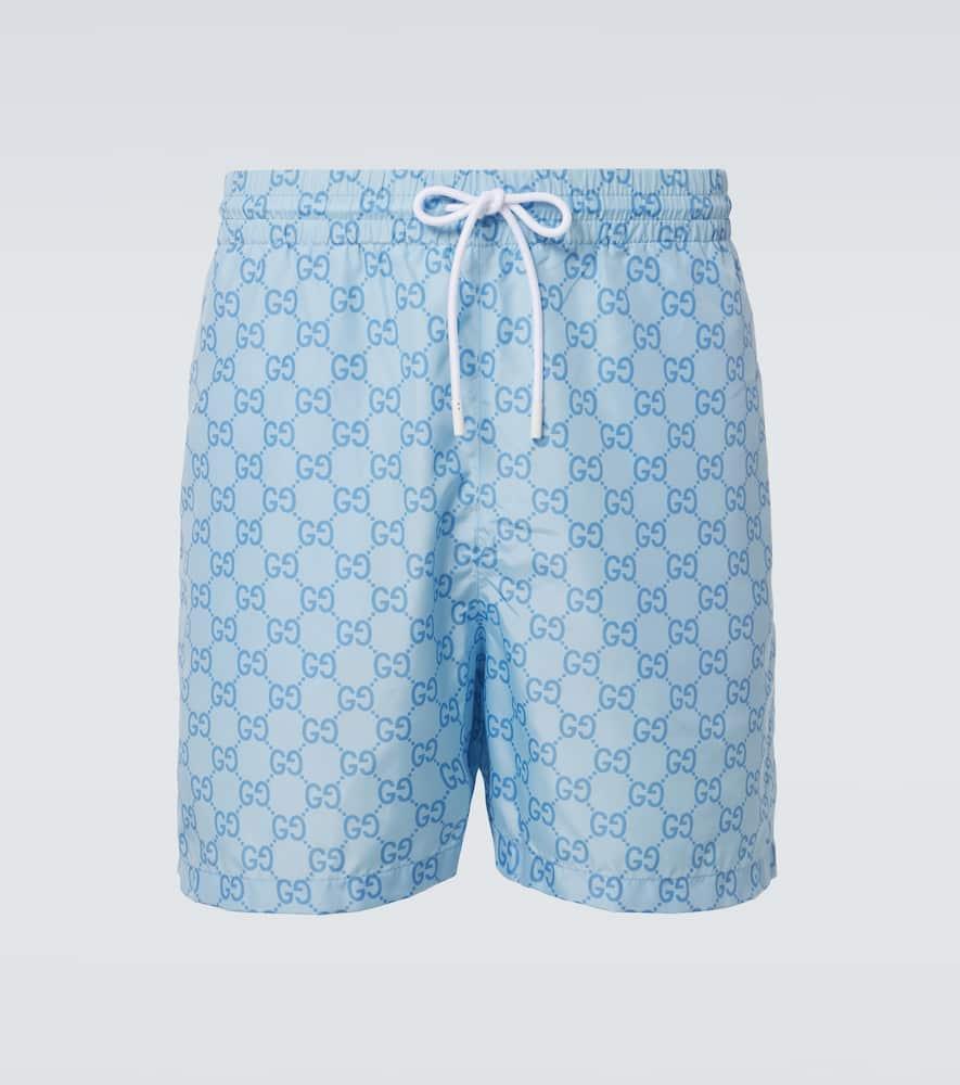Gg Jacquard Gucci Bathing Suit Mens Gucci Geometric Pattern Swim