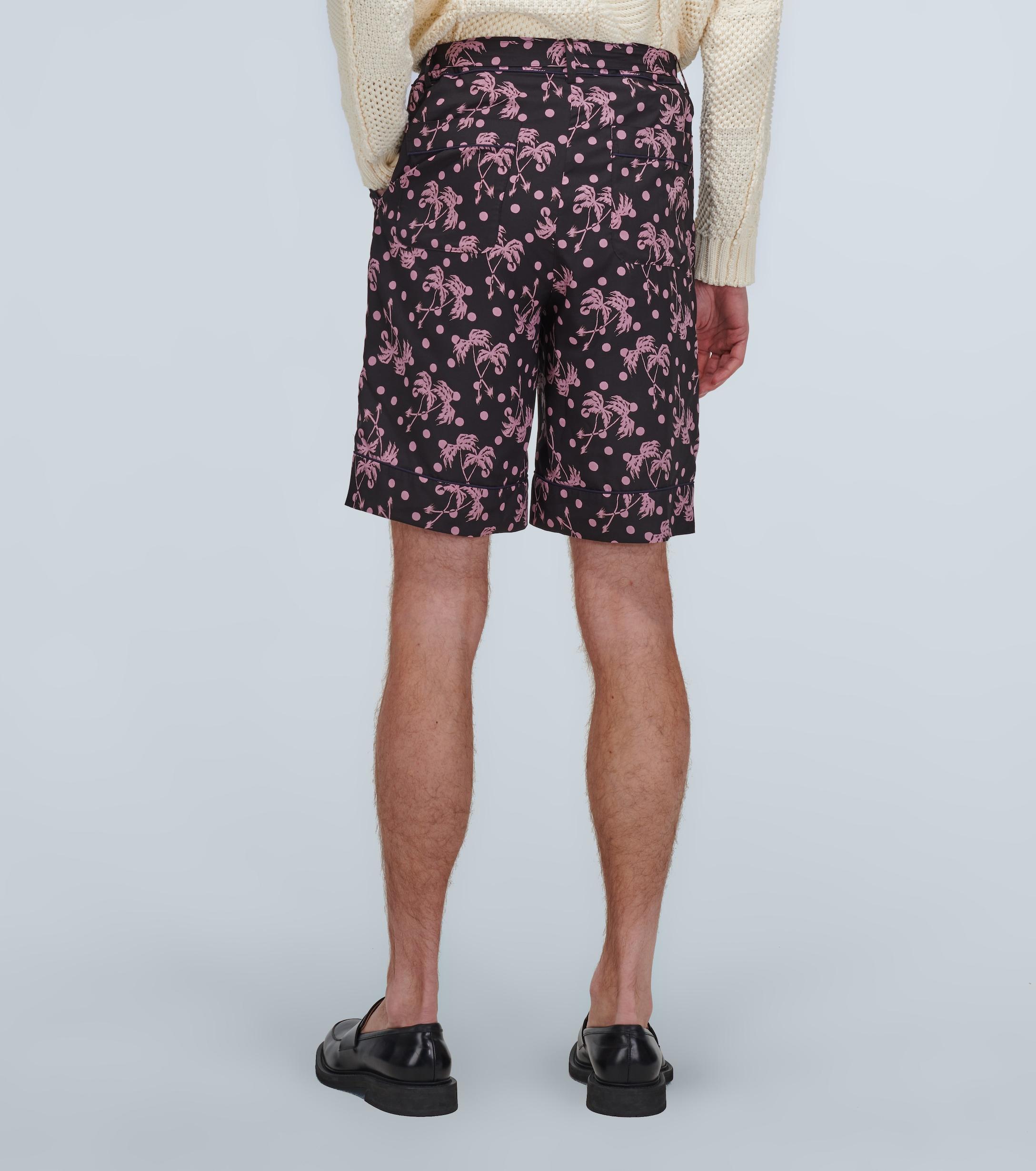 Sacai Synthetic Sun Surf Palm Tree Shorts in Black for Men - Lyst