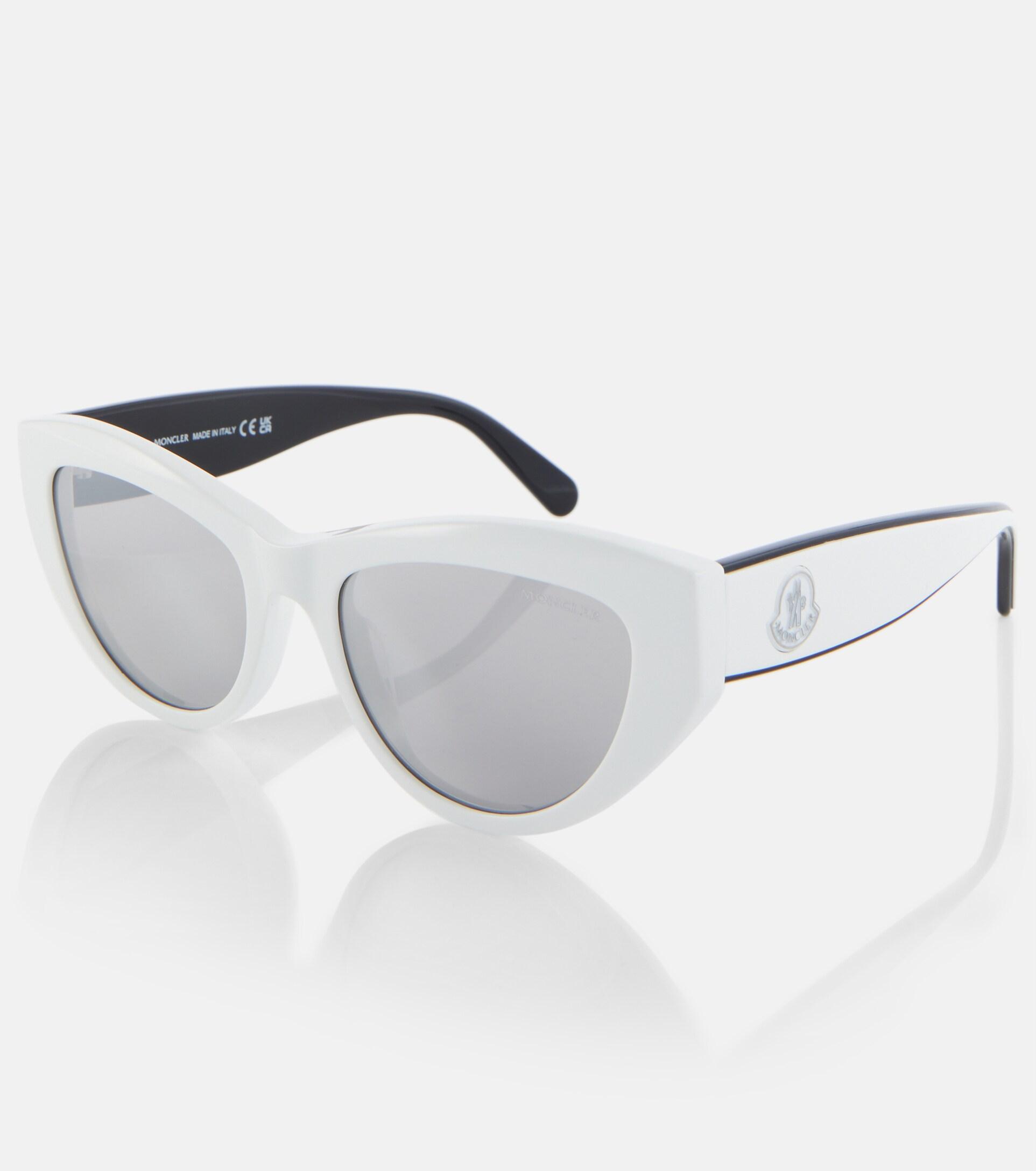 Moncler Modd Cat-eye Sunglasses in White | Lyst