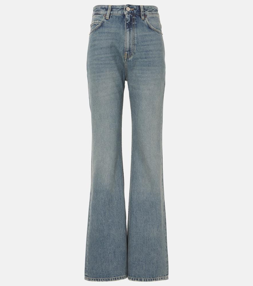 Balenciaga Mid-Rise Flared Jeans in Blue Lyst UK