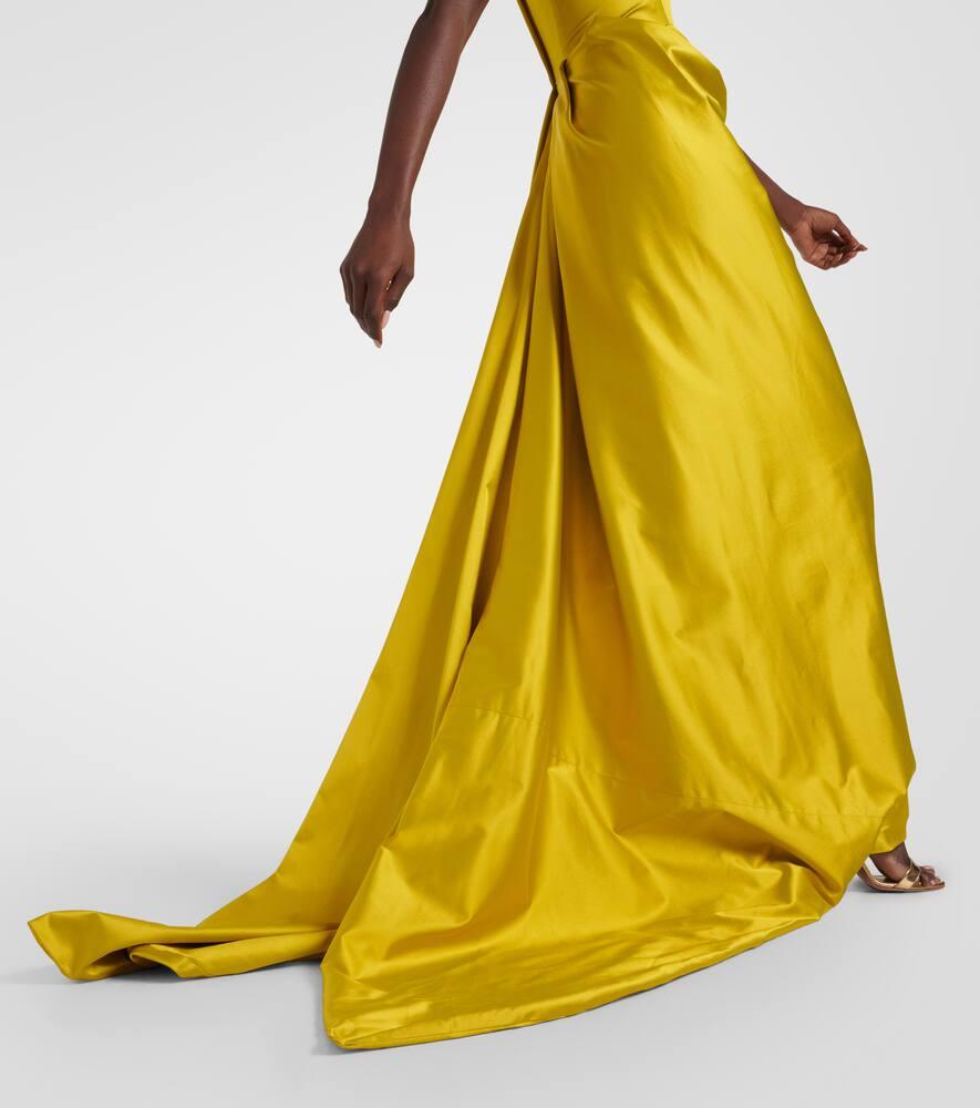 Vivienne Westwood Satin Gown in Yellow Lyst UK