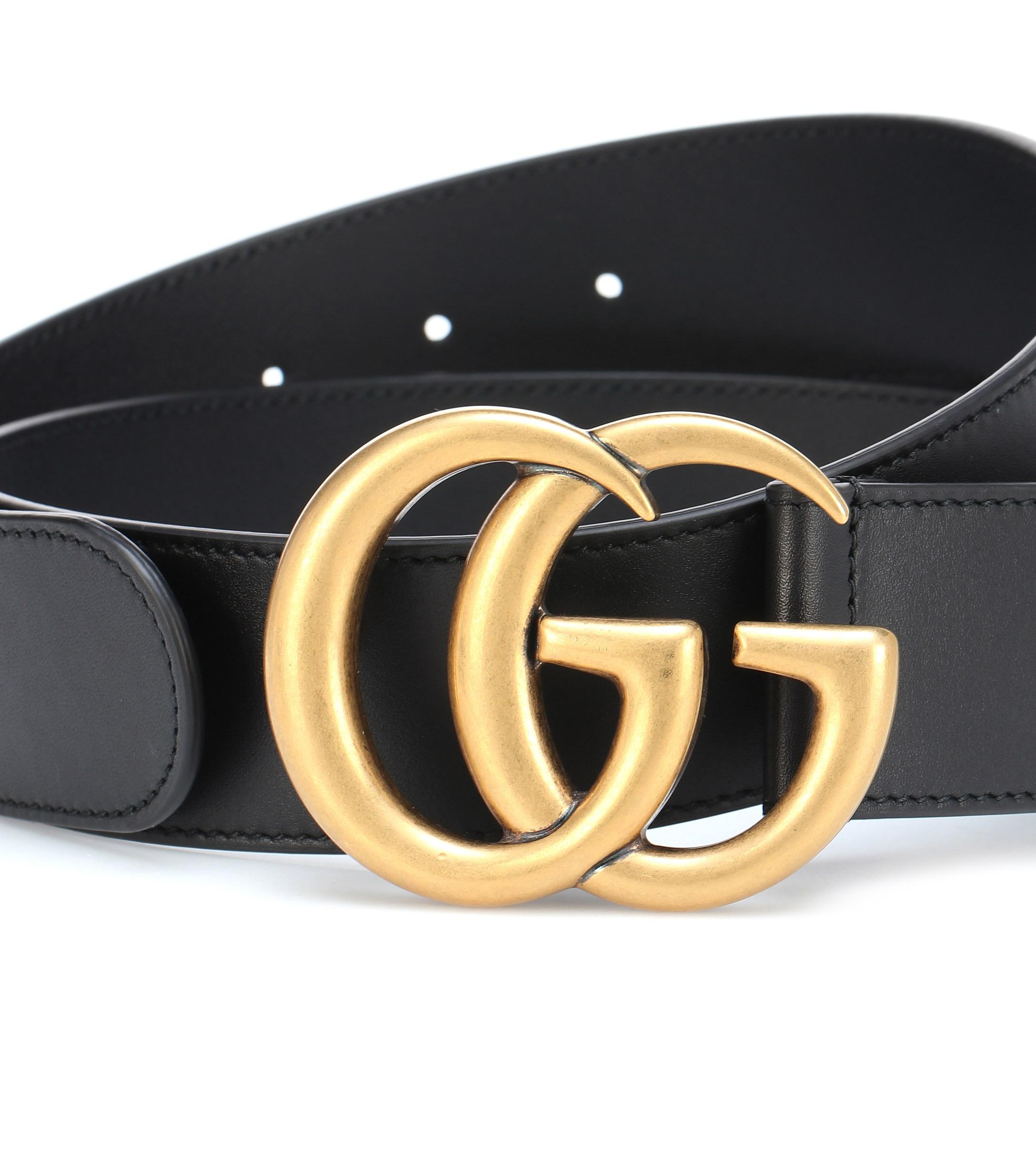 Gucci Leather Belt in Black - Lyst