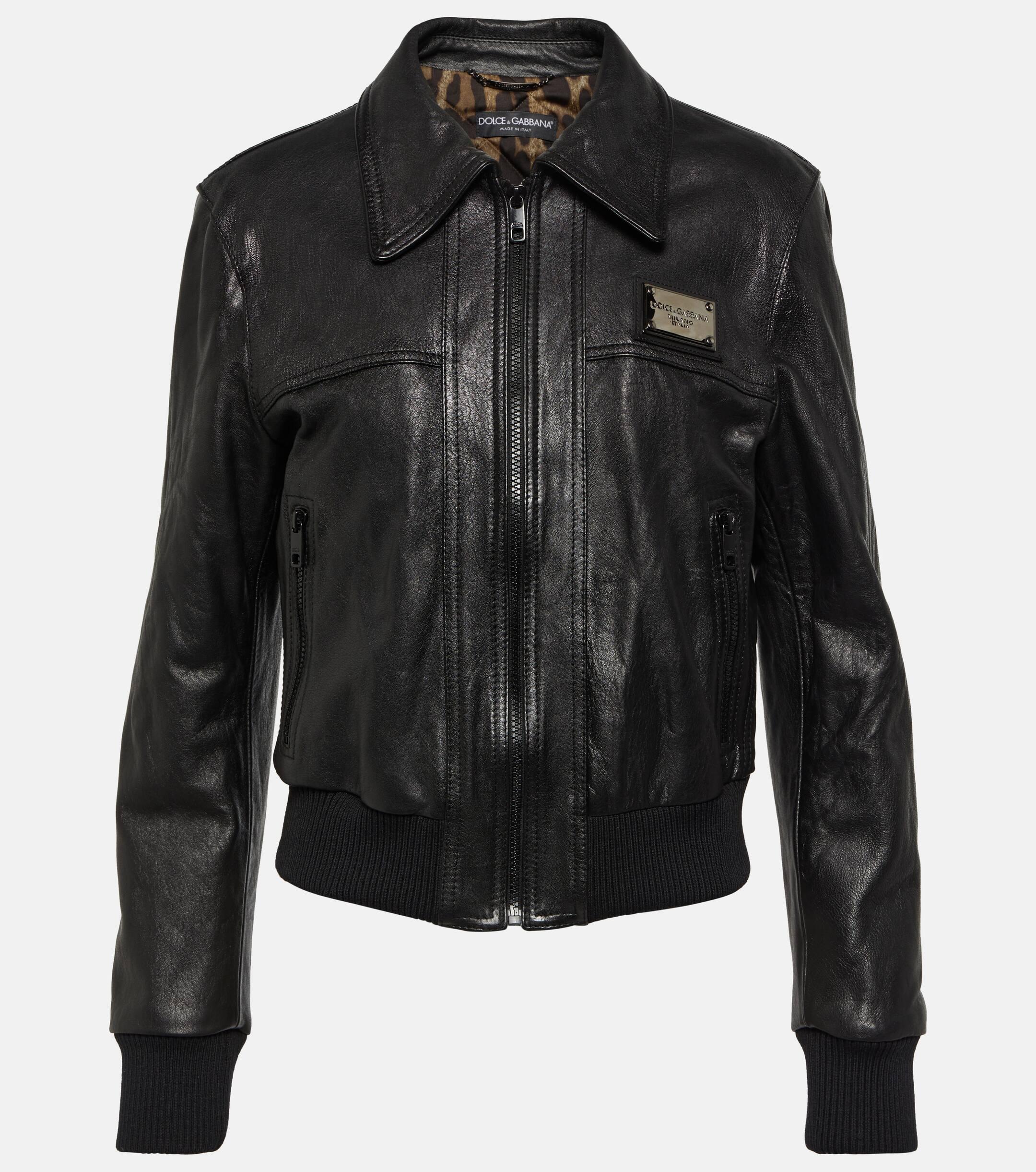 Dolce and gabbana leather jackets hot sale