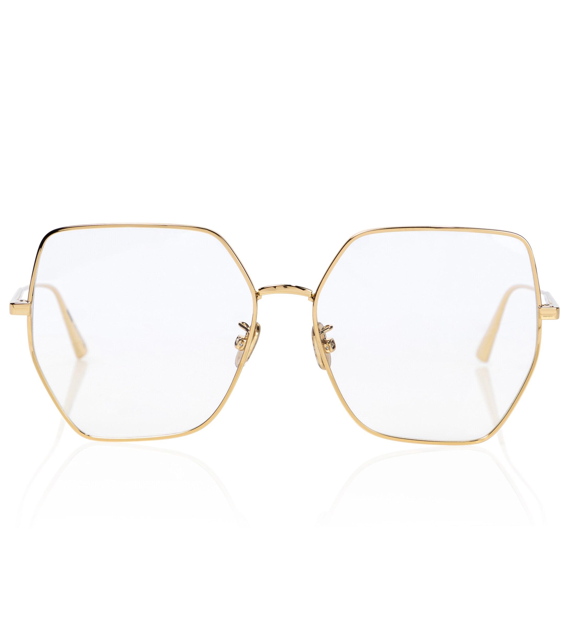 Dior Gafas Gemdioro S2u Oversized in Gold (Metallic) | Lyst