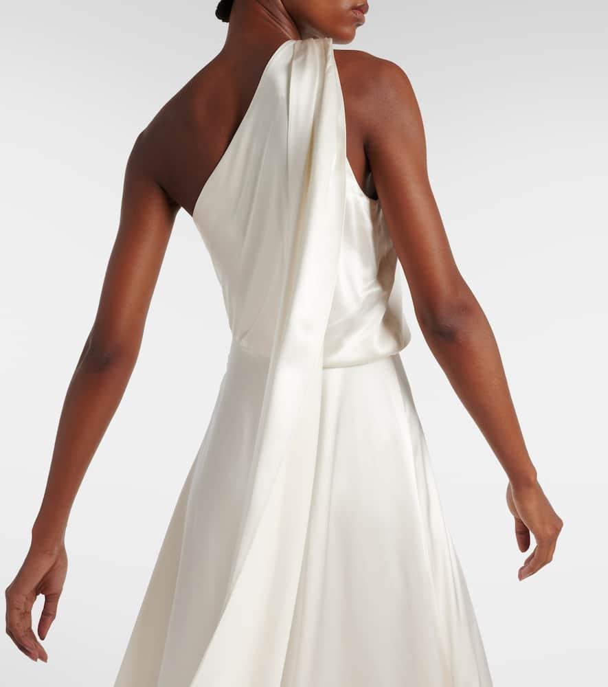 ワンピース Max Mara Pamela Satin One-Shoulder Dress One-shoulder dress in silk satin, silk | 