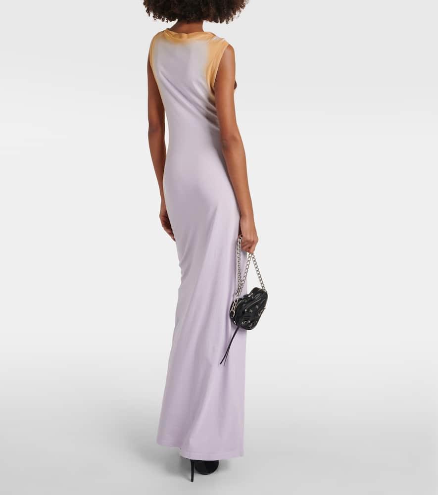 Y. Project Ribbed-Knit Cotton Maxi Dress in Purple | Lyst
