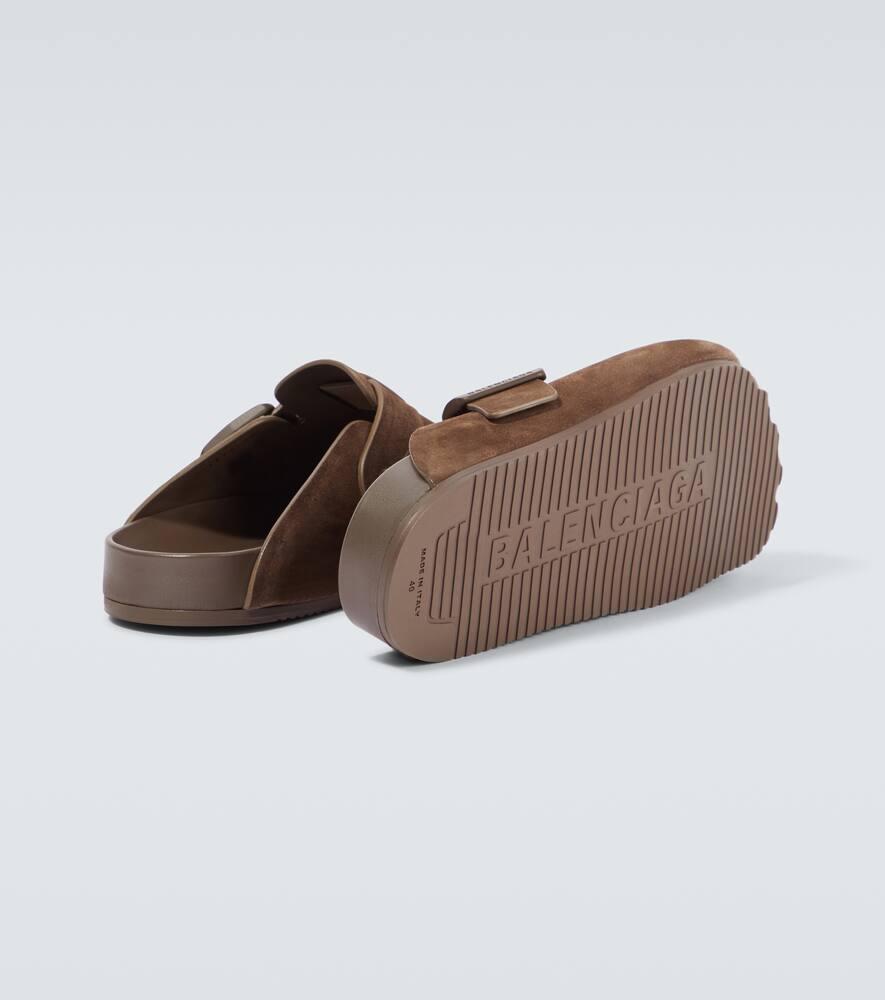 Balenciaga Sunday Suede Mules in Brown for Men | Lyst