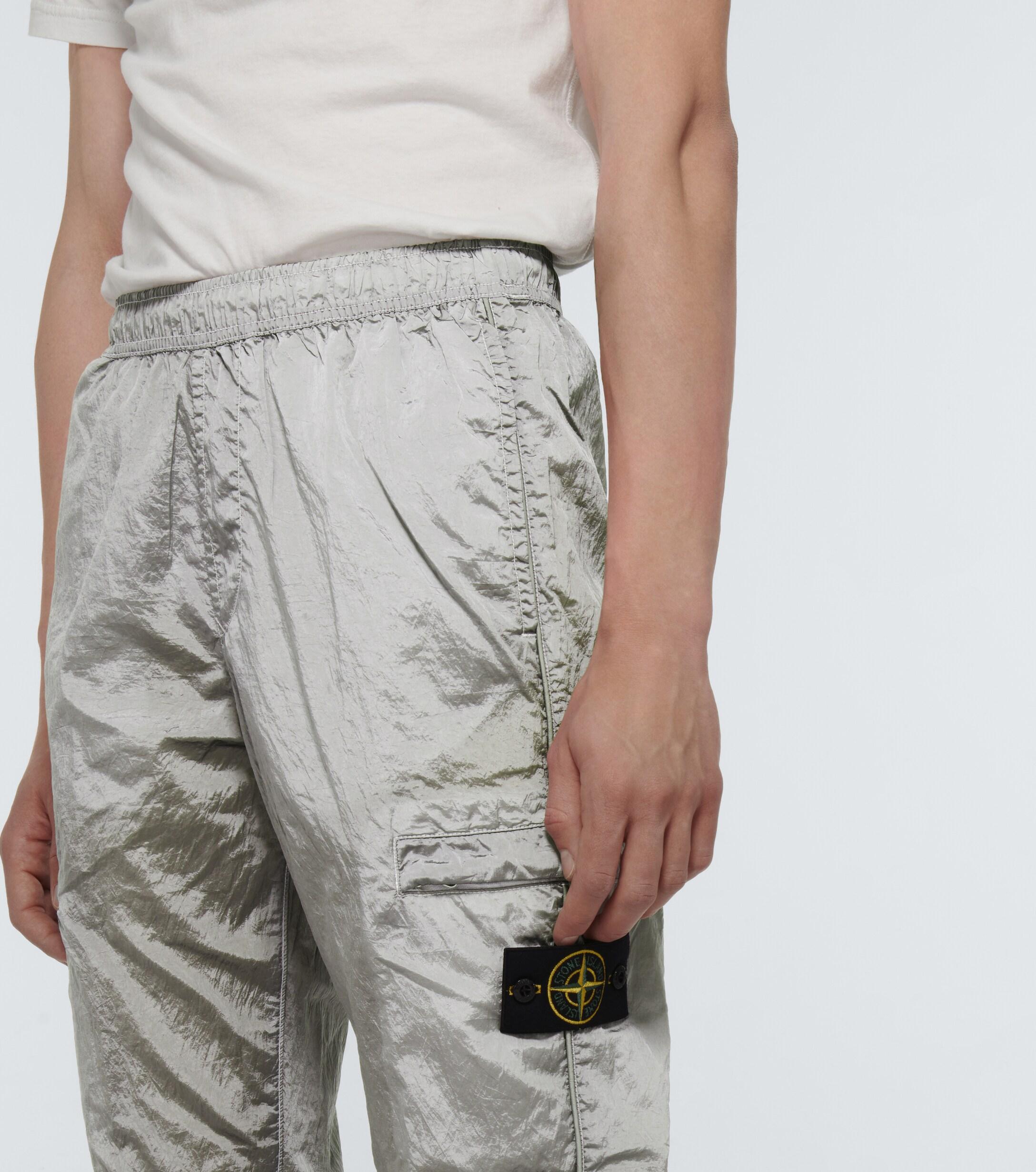 Stone Island Synthetic Nylon Cargo Pants in Grey (Grey) for Men | Lyst UK