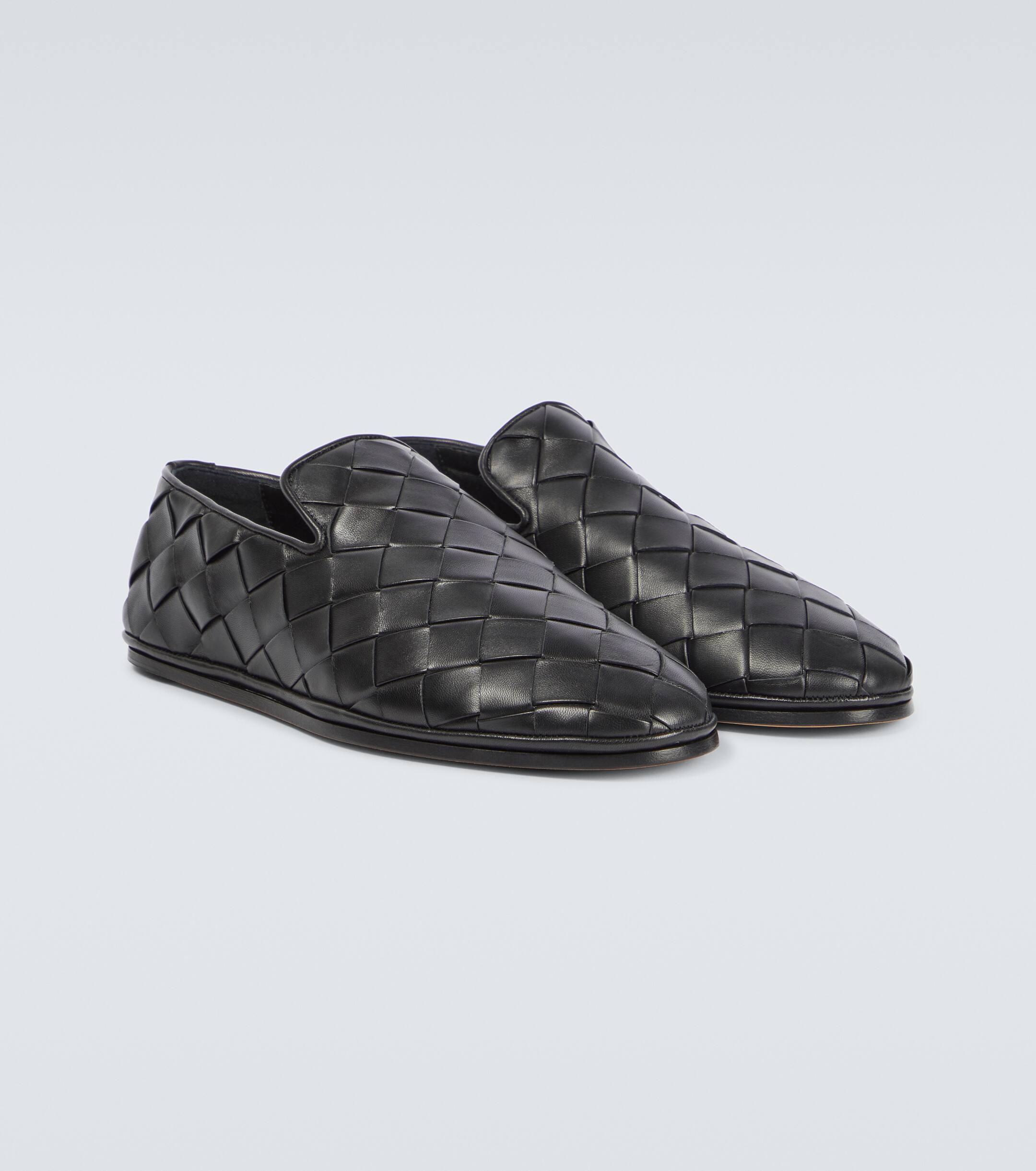 Bottega Veneta Sunday Leather Slipper in Black for Men Lyst UK