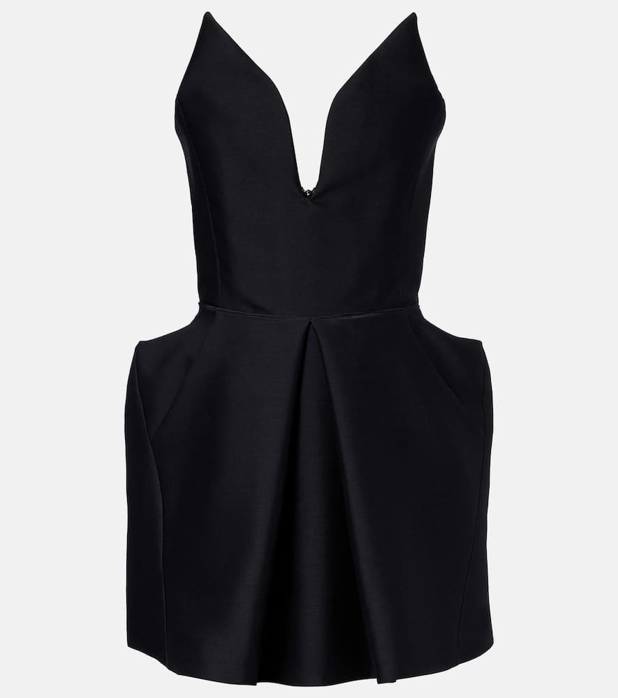 Vestido Corto Le Petite De Lana Y Seda de Maticevski de color