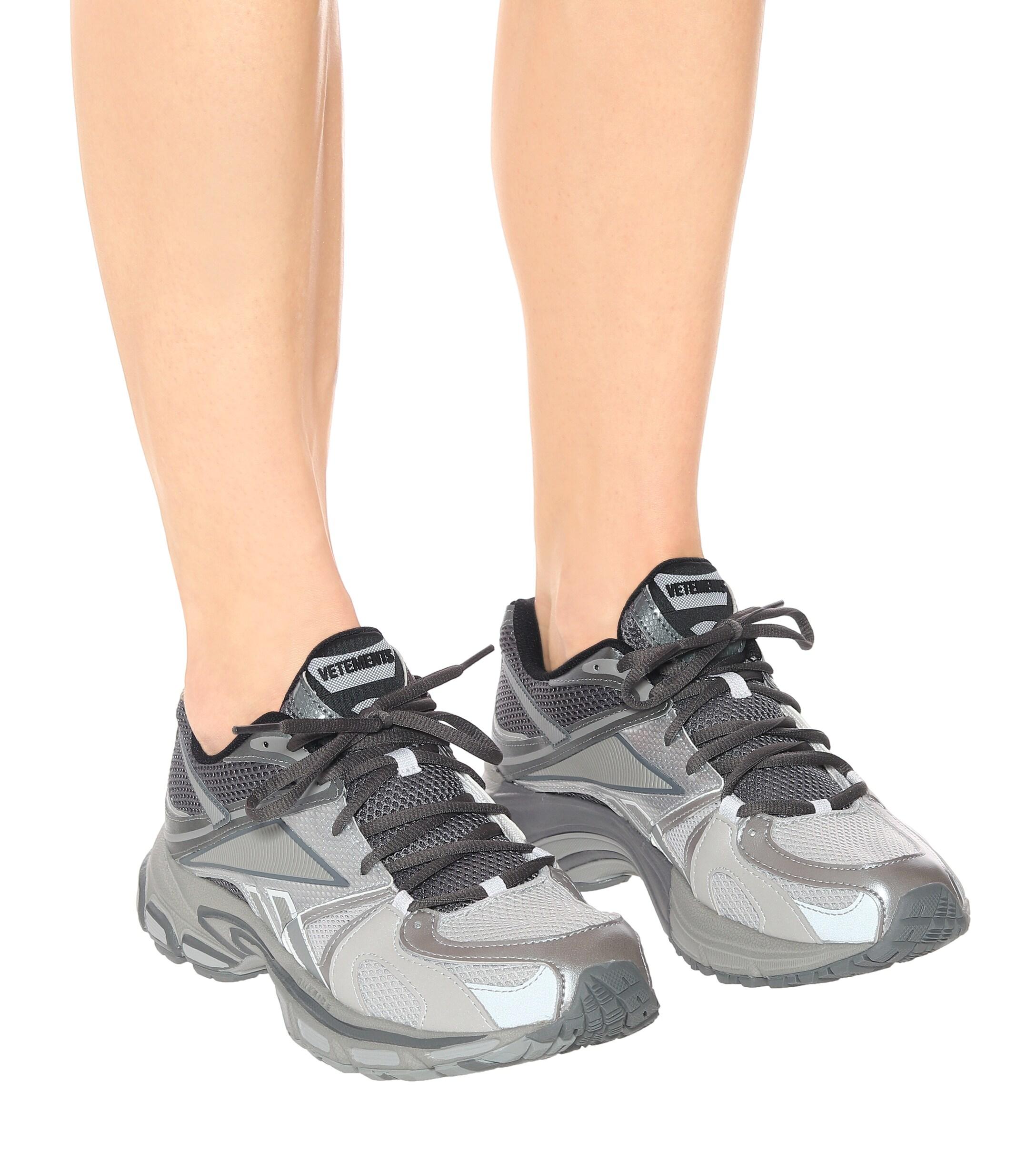 Vetements X Reebok Spike Runner 200 Sneakers in Gray