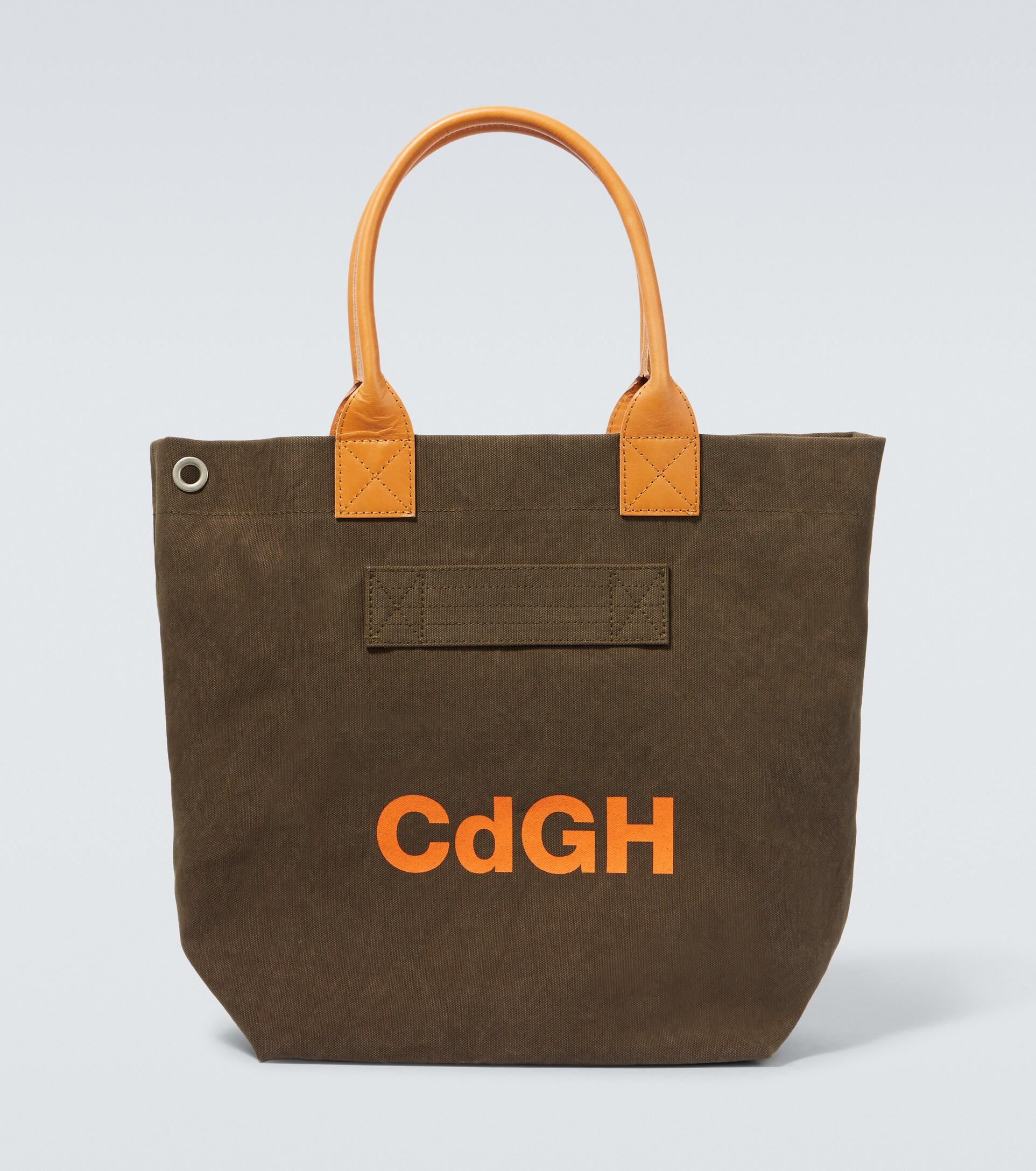 Comme des Garçons Comme Des Garcons Homme Logo Cotton Canvas Tote Bag in Brown for Men Lyst