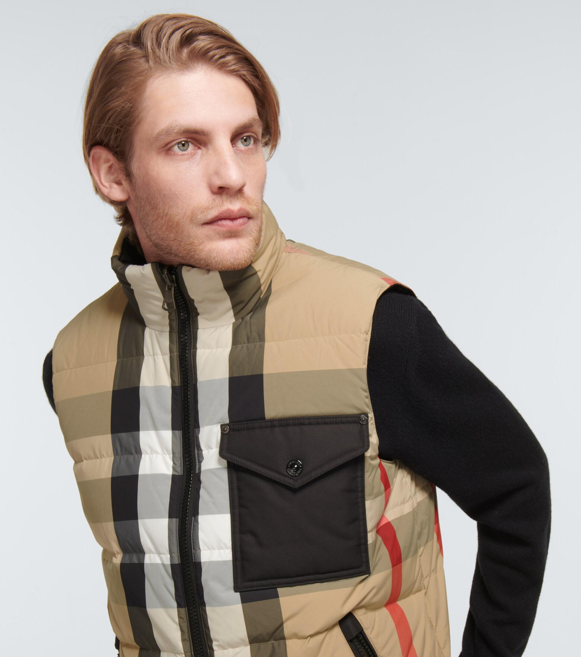 Burberry Romford Reversible Down Gilet for Men | Lyst