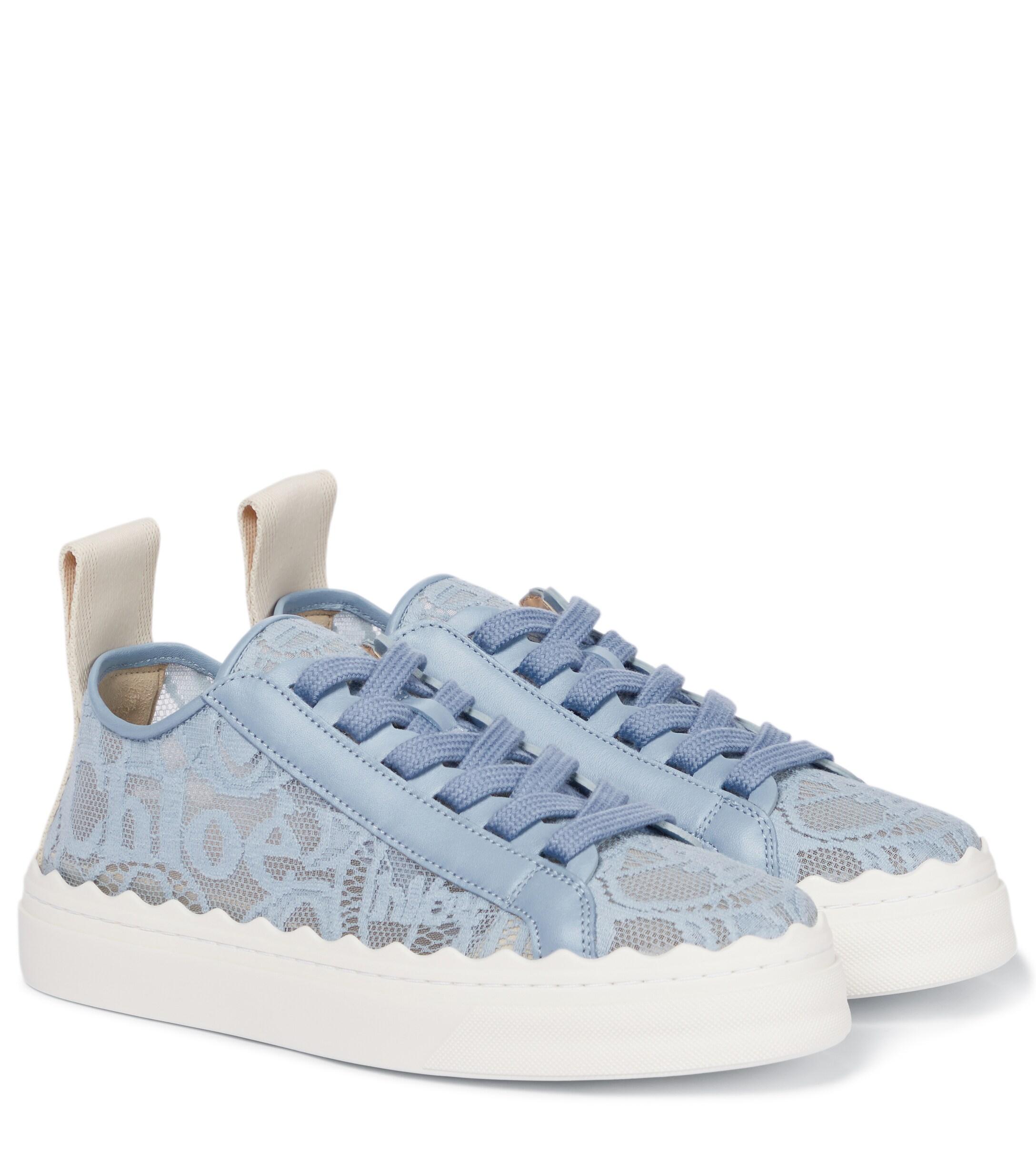 Chloé Sneakers Lauren mit Spitze in Blau | Lyst CH