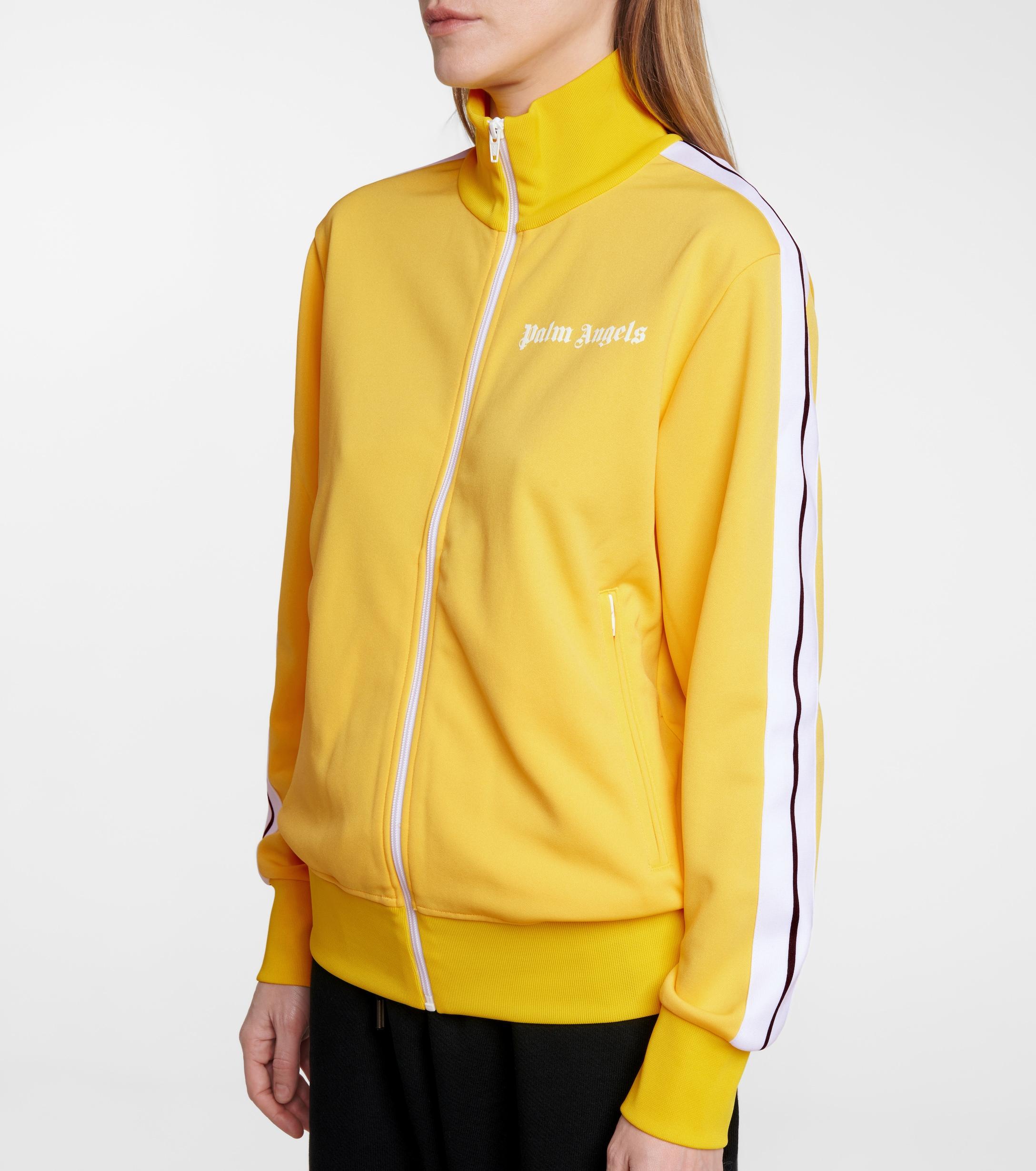 Palm Angels Logo Track Jacket in Yellow Lyst