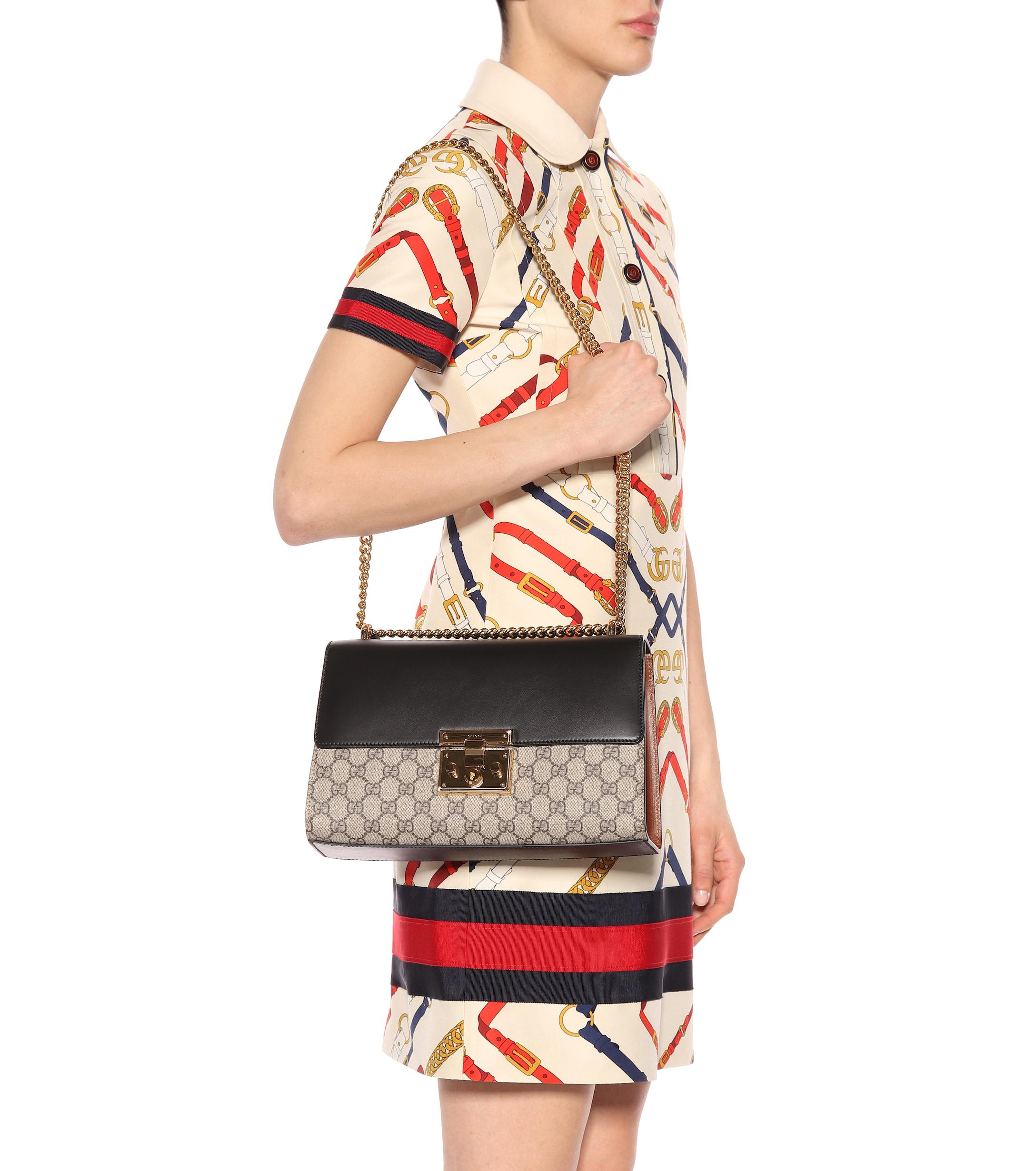 gucci padlock gg medium shoulder bag