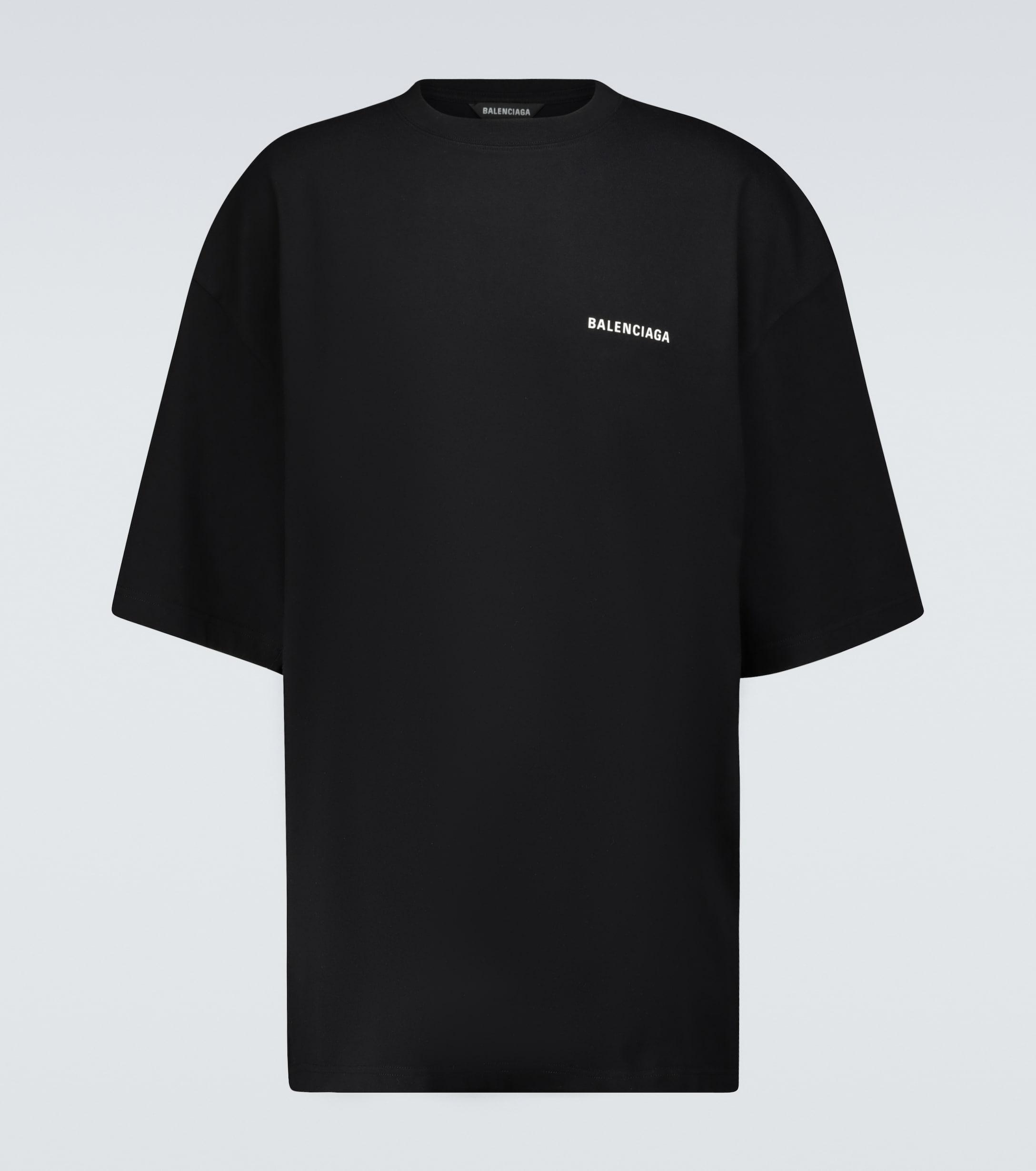 Balenciaga Oversized "defile" T-shirt in Black for Men | Lyst