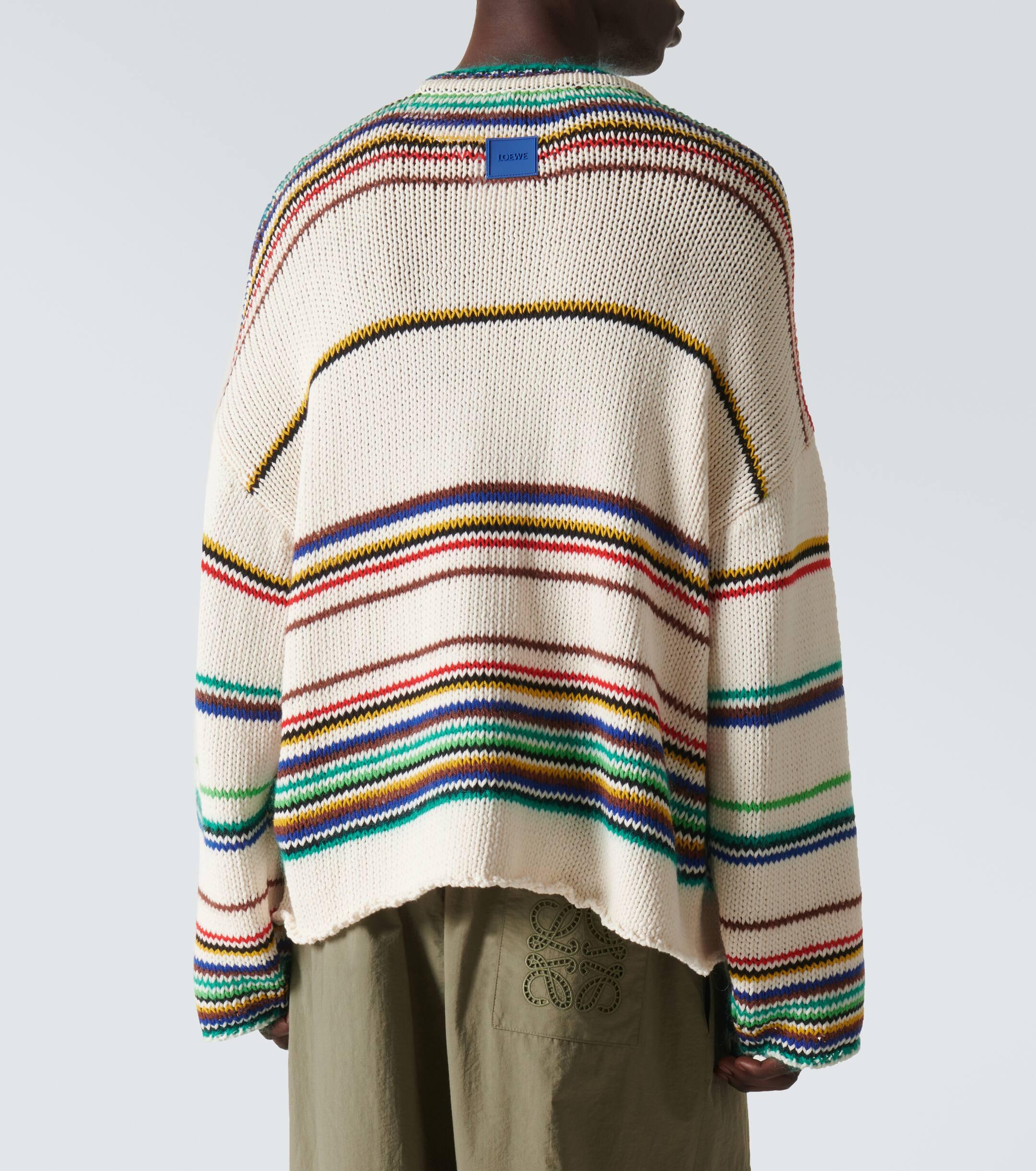 Loewe Paula'S Ibiza Striped Cotton-Blend Sweater for Men