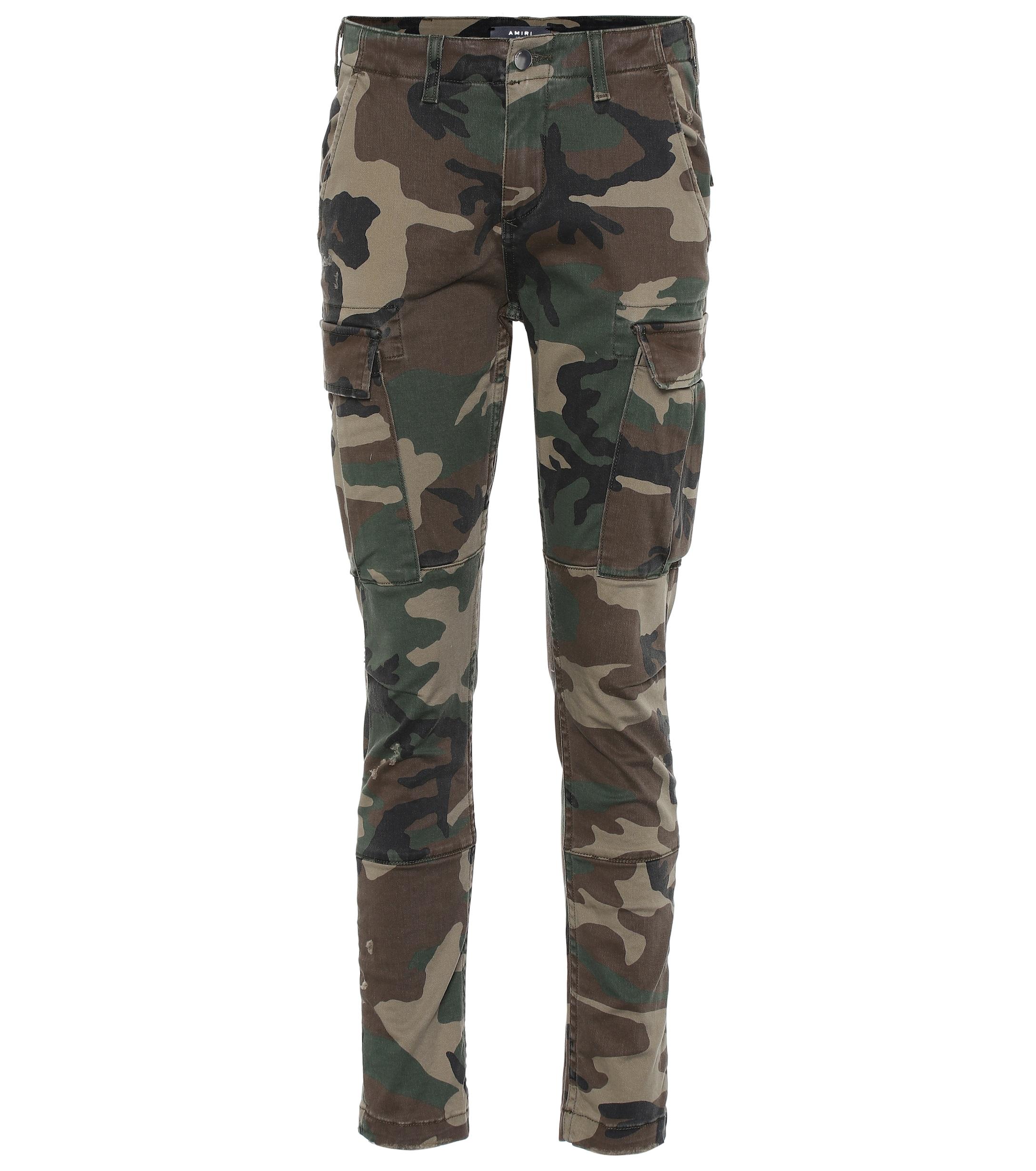 Amiri Camouflage Cargo Pants | Lyst