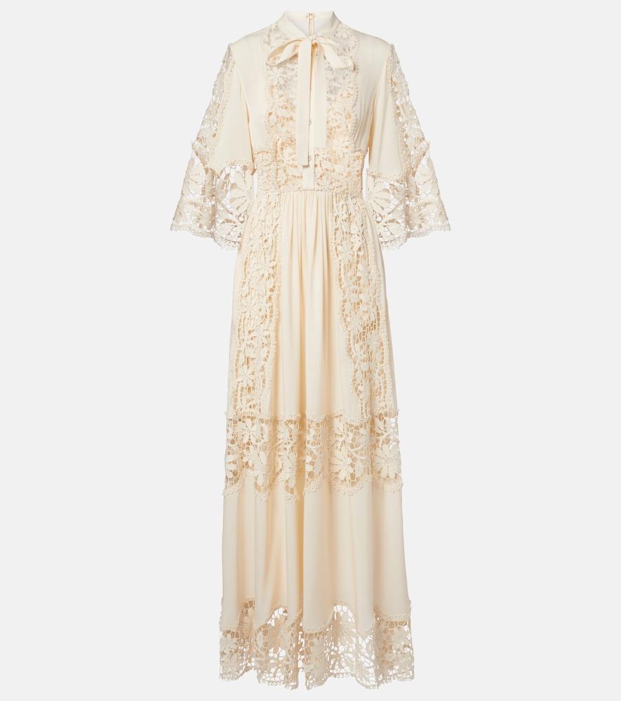 long sleeve fall wedding guest dresses Lace Dress – ELIE SAAB main image 0