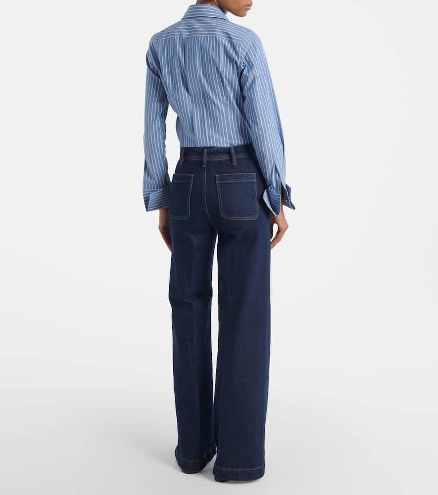 パンツ POLO RALPH LAUREN Wide-leg jeans with bell bottoms Polo Ralph Lauren Wide-Leg Flare Denim Jeans | Neiman Marcus
