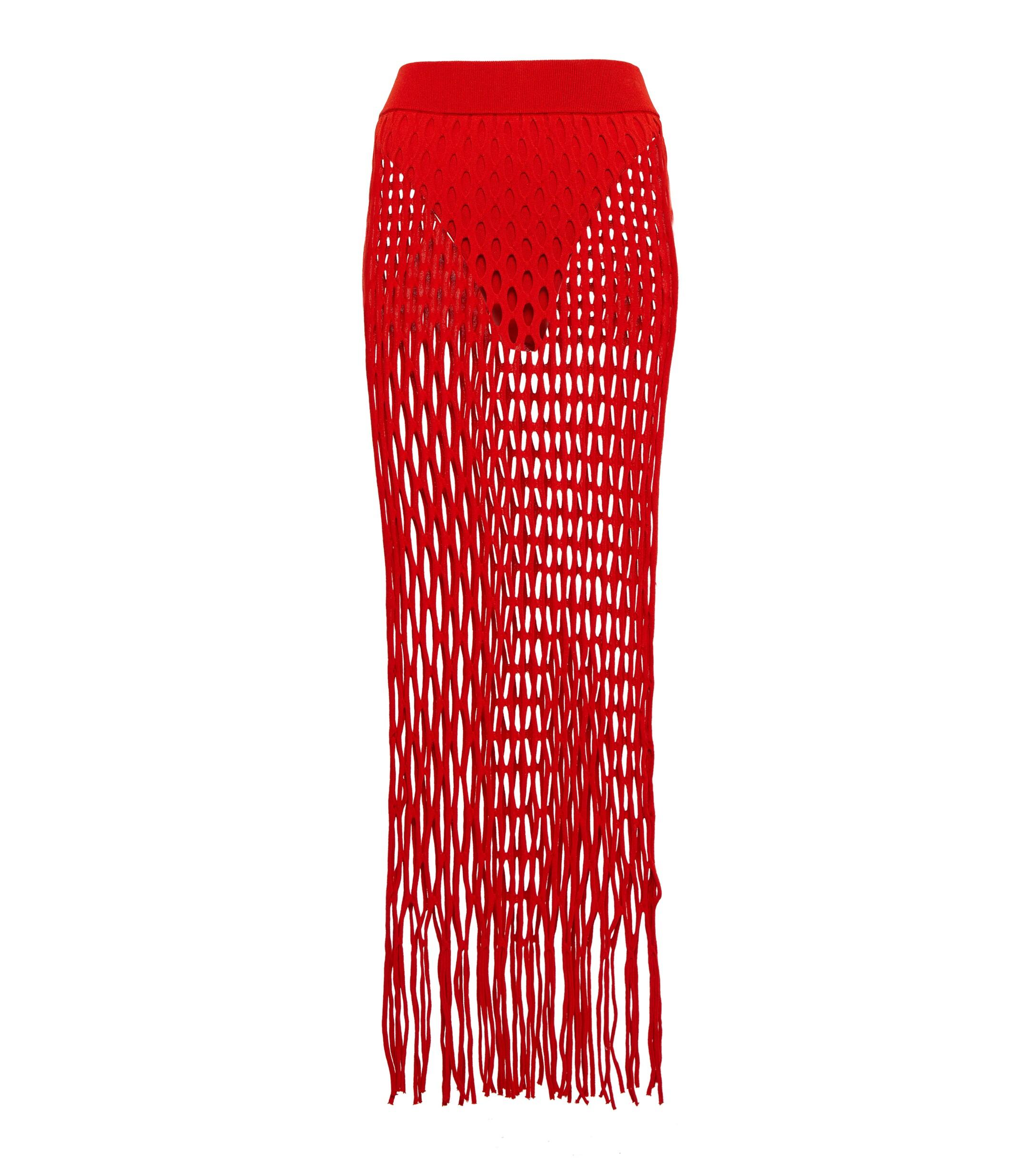 Dion Lee Synthetic Fishnet Maxi Skirt 