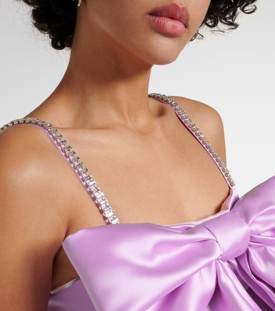 NINA RICCI ワンピース Duchess embellished satin 904190 Nina Ricci Duchess Bow-Detail Satin Bralette in Black | Lyst