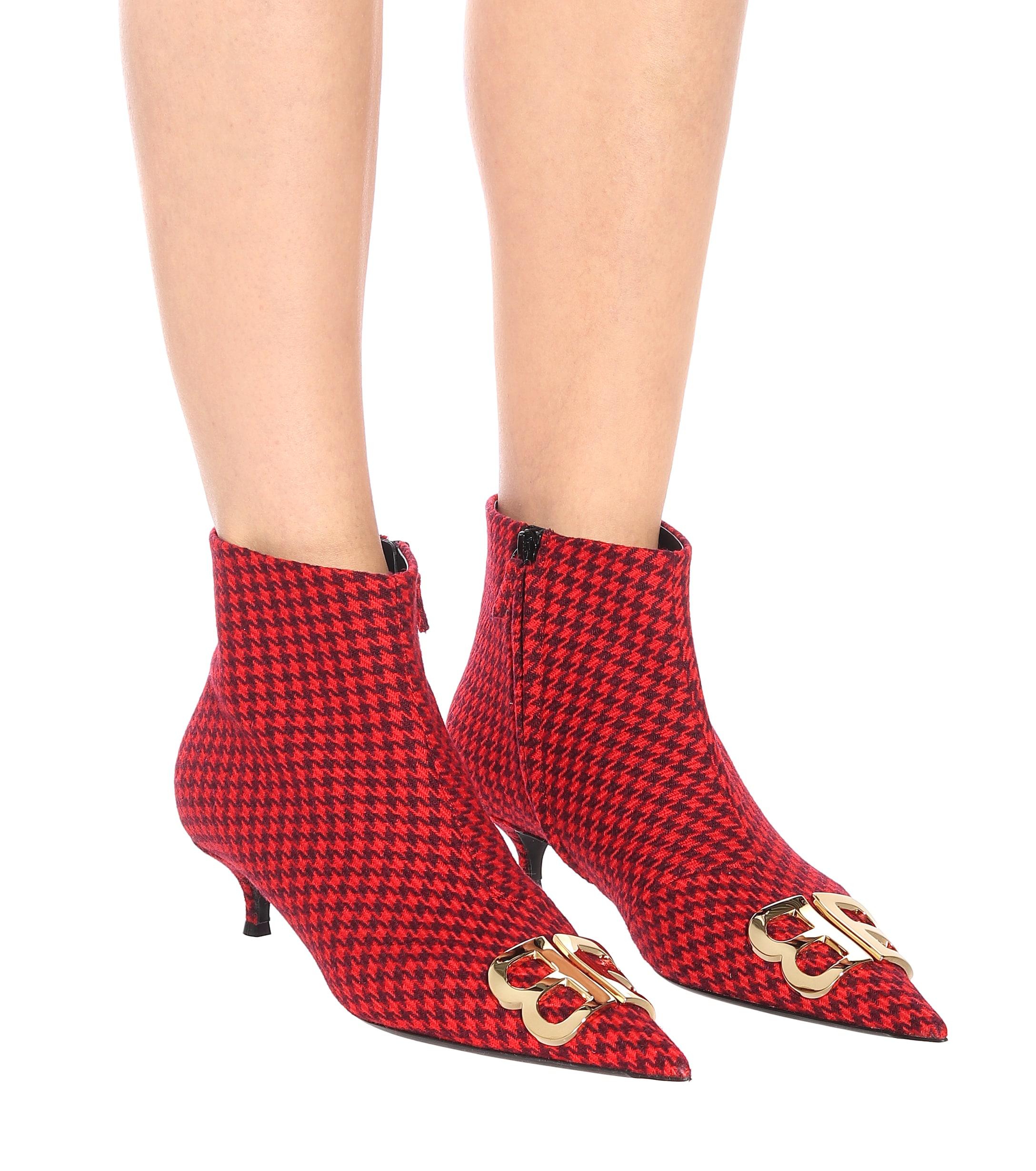 balenciaga red boots