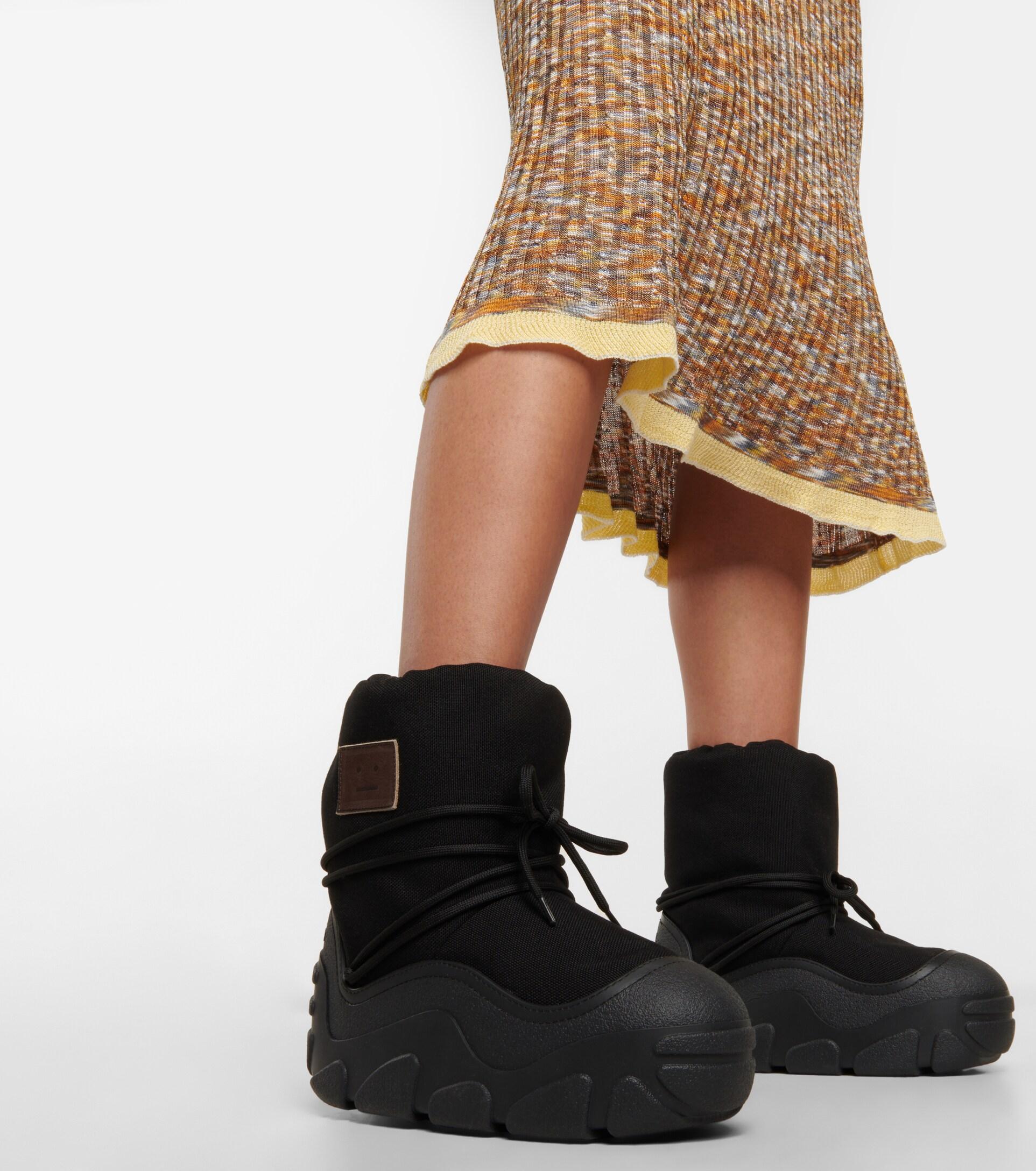 acne studios platform snow boots