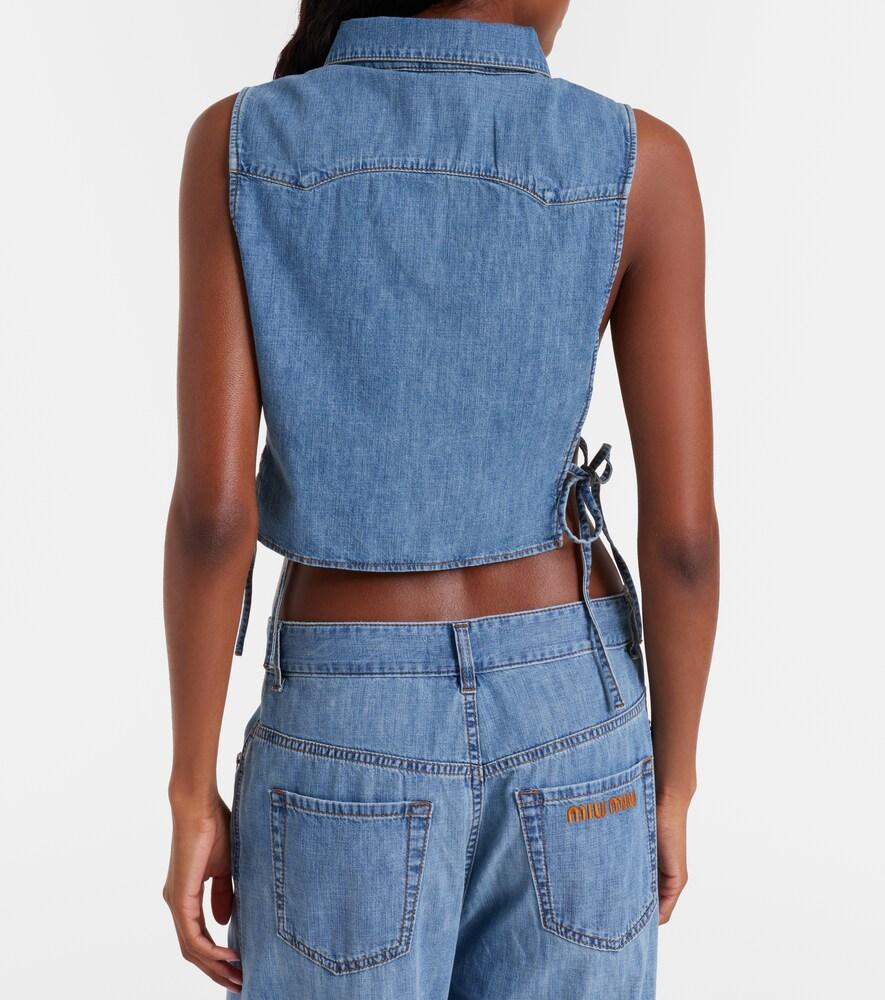 Miu Miu Sleeveless and tank tops for Women | Online Sale up to 33