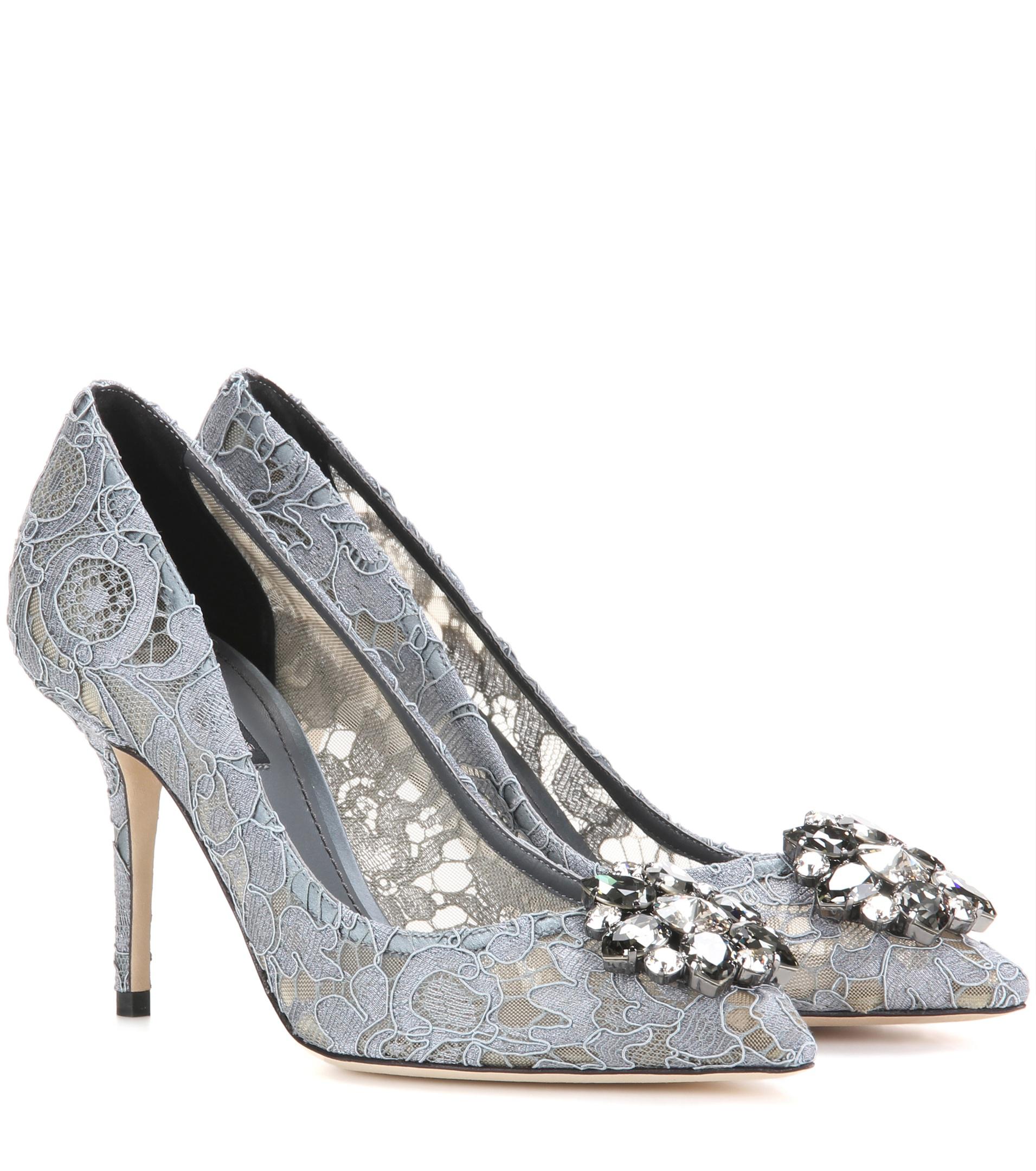 dolce and gabbana lace heels