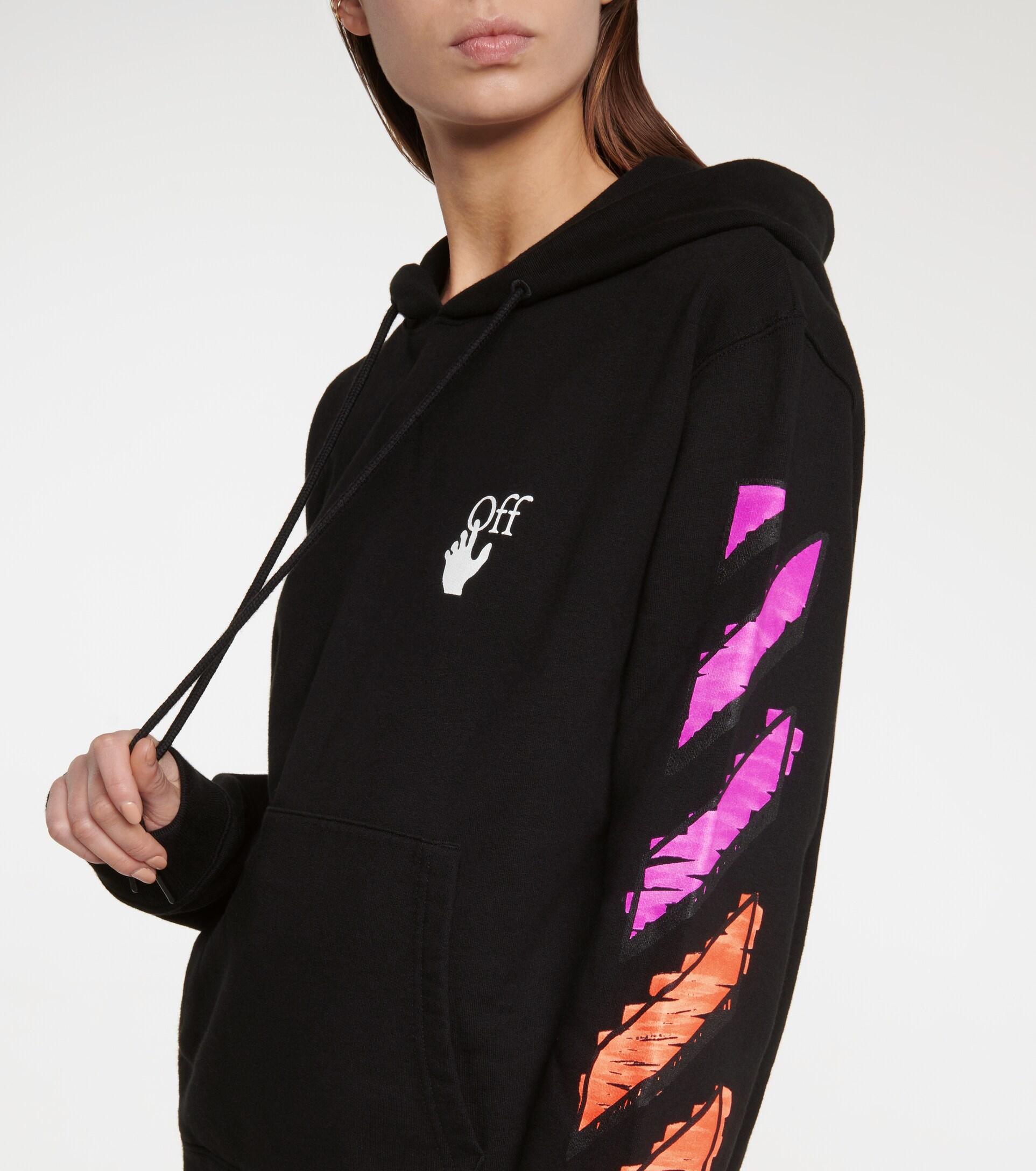 Off-White Black Virgil Abloh Red Marker Hoodie - Clothing from