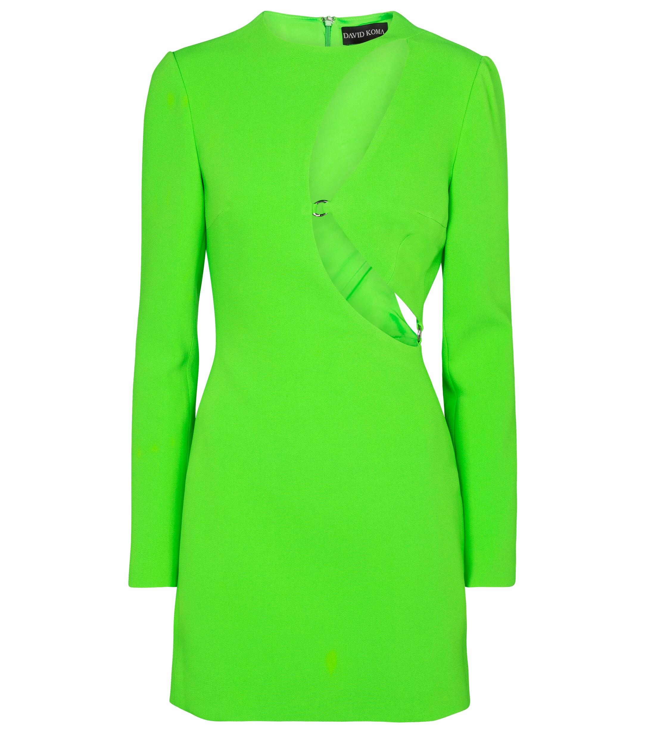 David Koma Cutout Cady Minidress in 