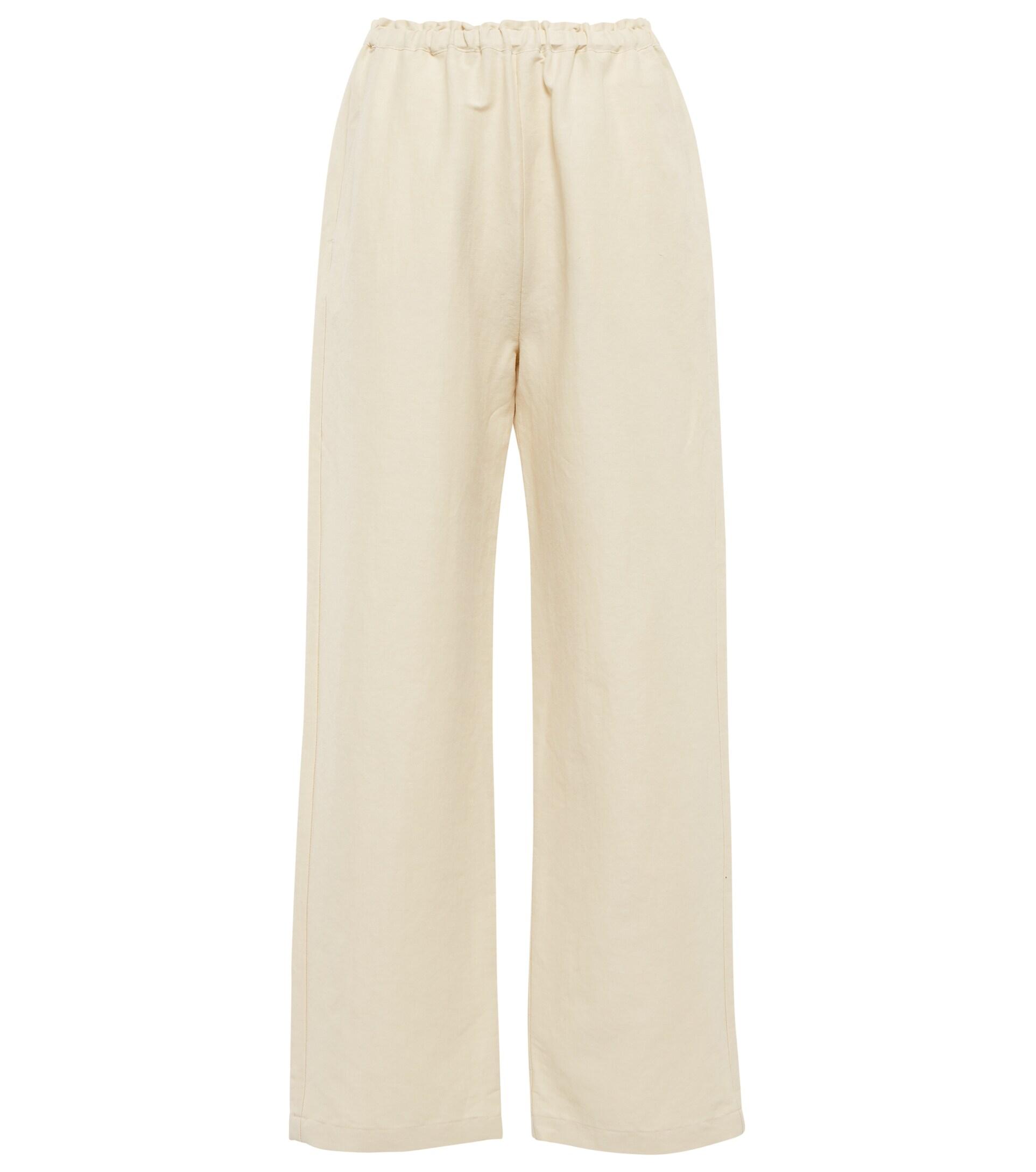 Totême Linen-blend Wide-leg Pants in 