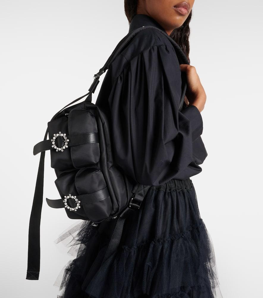 Simone Rocha Lace Up Military Backpack in Black Lyst