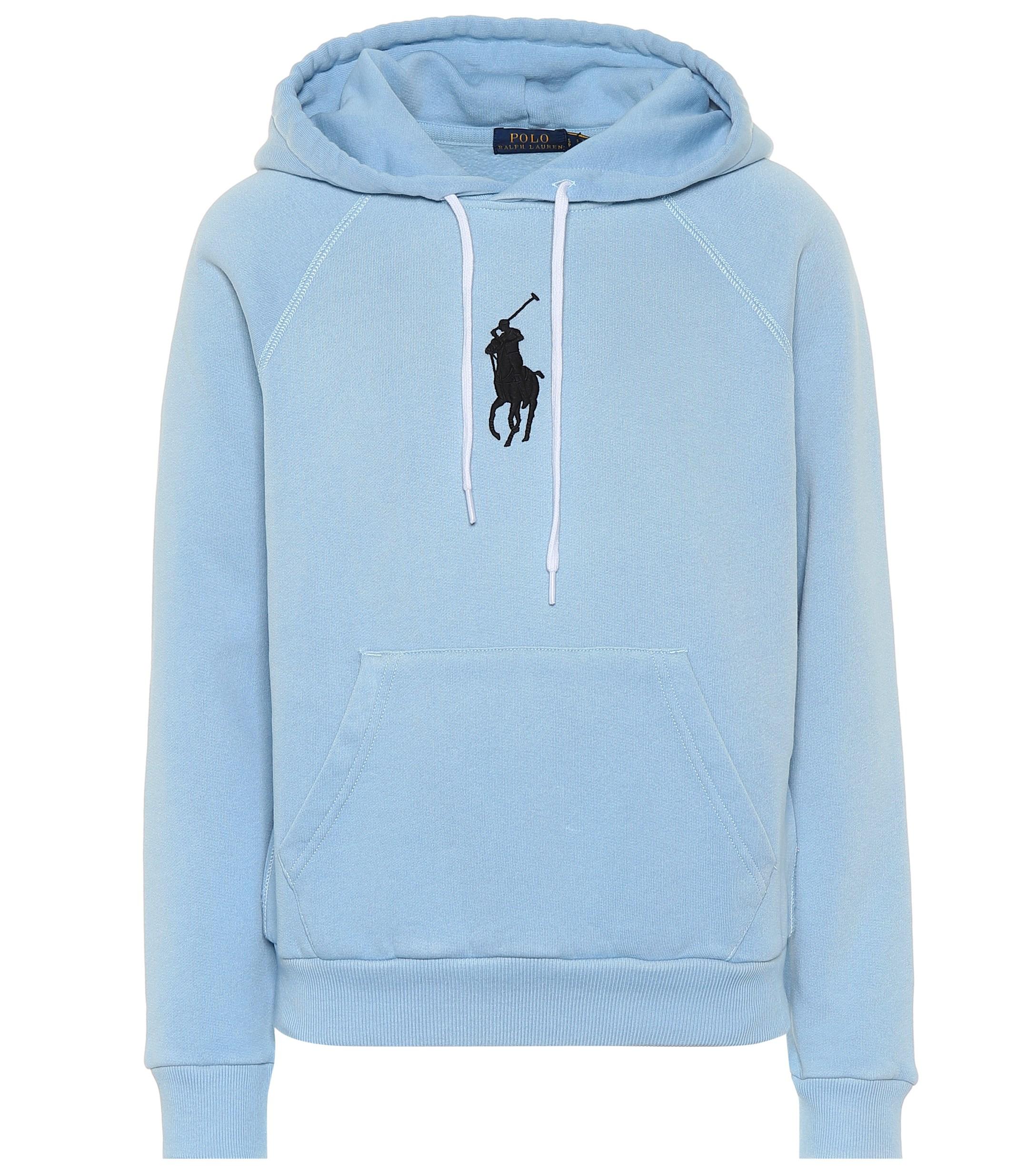 baby blue polo hoodie