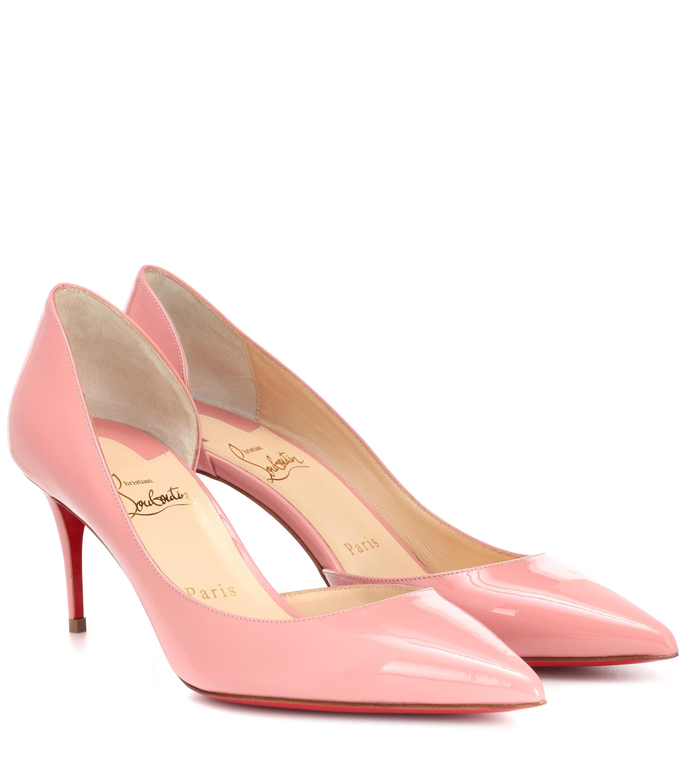 Christian Louboutin Iriza 70 Patent Leather Pumps in Pink Lyst